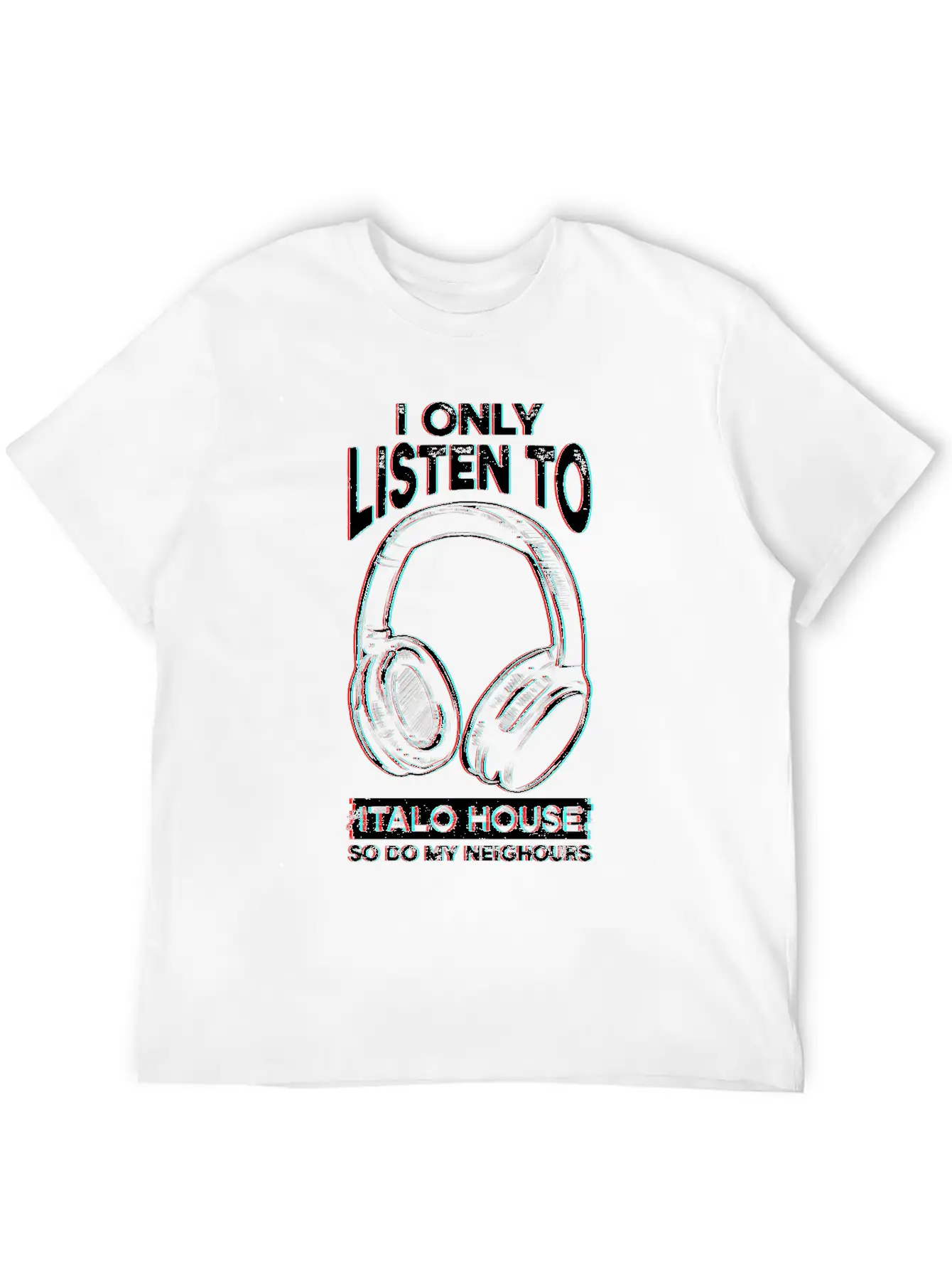 Italo House Techno DJ Unisex Short Sleeve Soft Cotton T-Shirt – Casual Everyday Wear