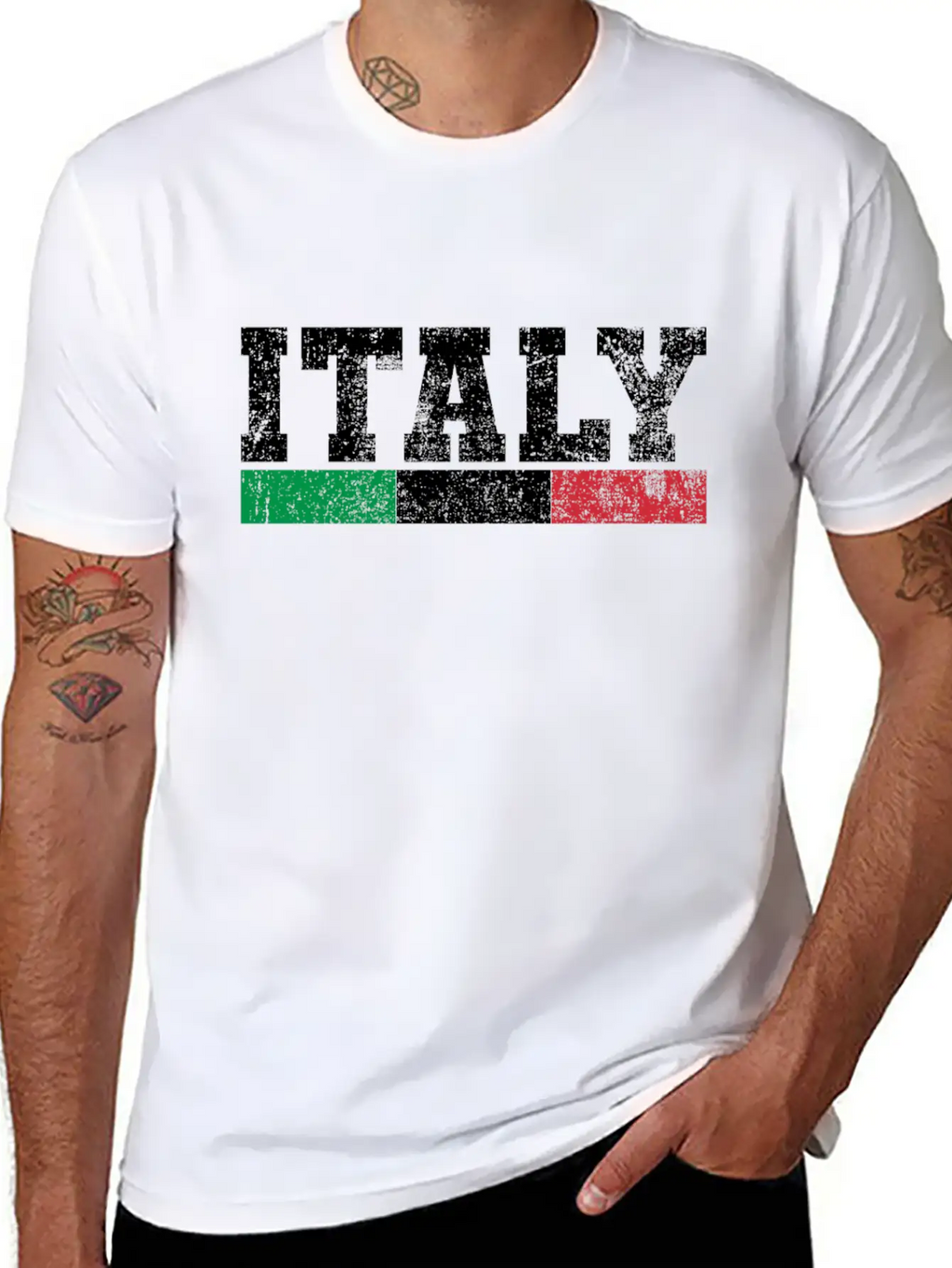 Italy Flag Italian Unisex Short Sleeve Soft Cotton T-Shirt – Casual Everyday Wear