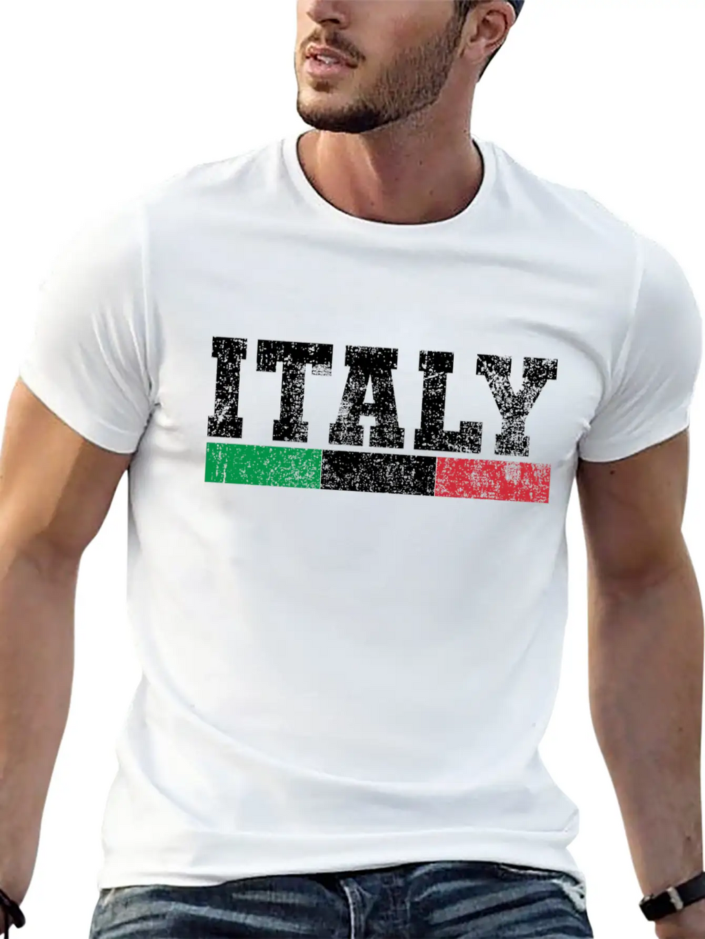 Italy Flag Italian Unisex Short Sleeve Soft Cotton T-Shirt – Casual Everyday Wear