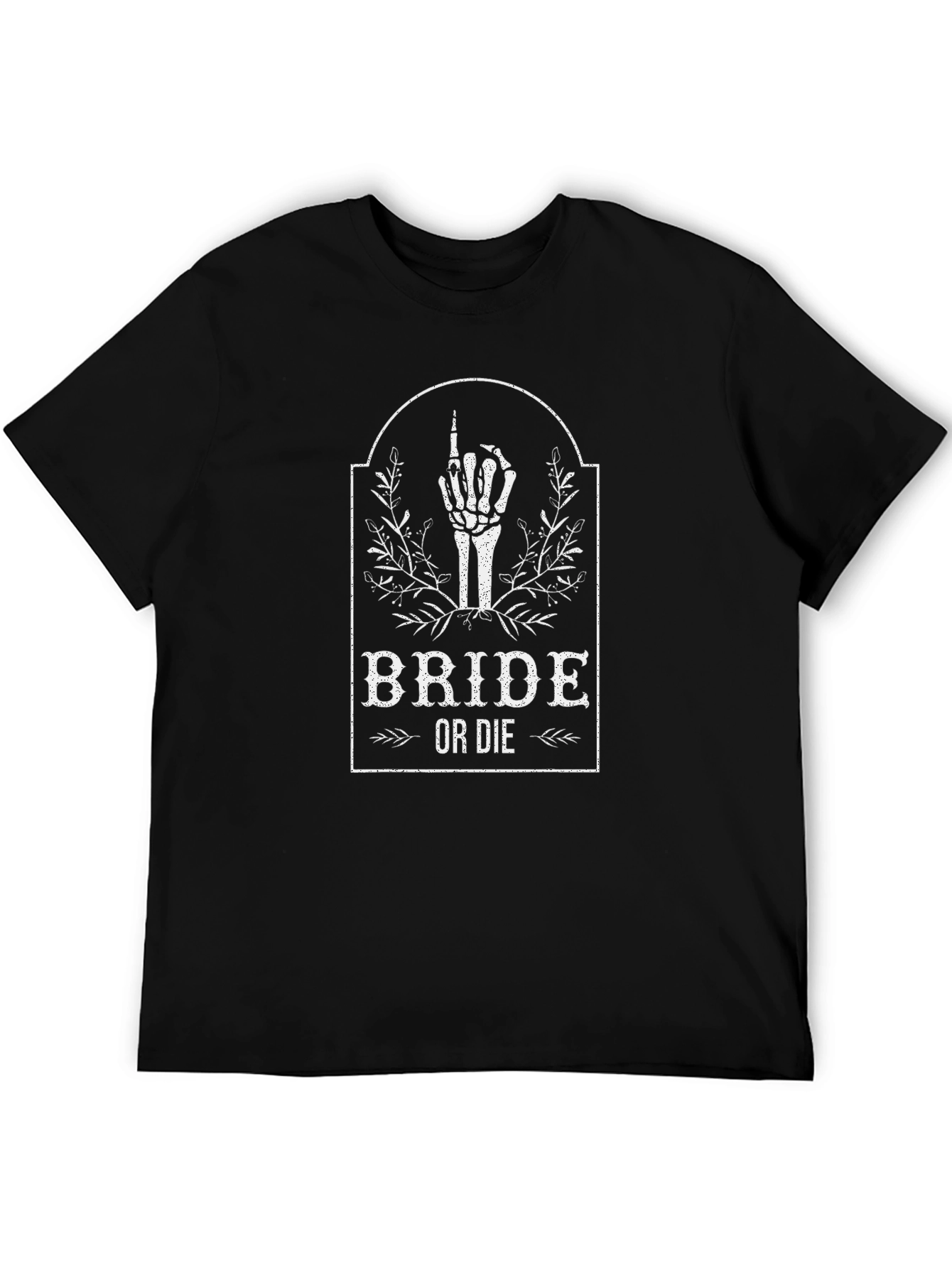 Bride or Die Graphic T-Shirt - Halloween Wedding Tee