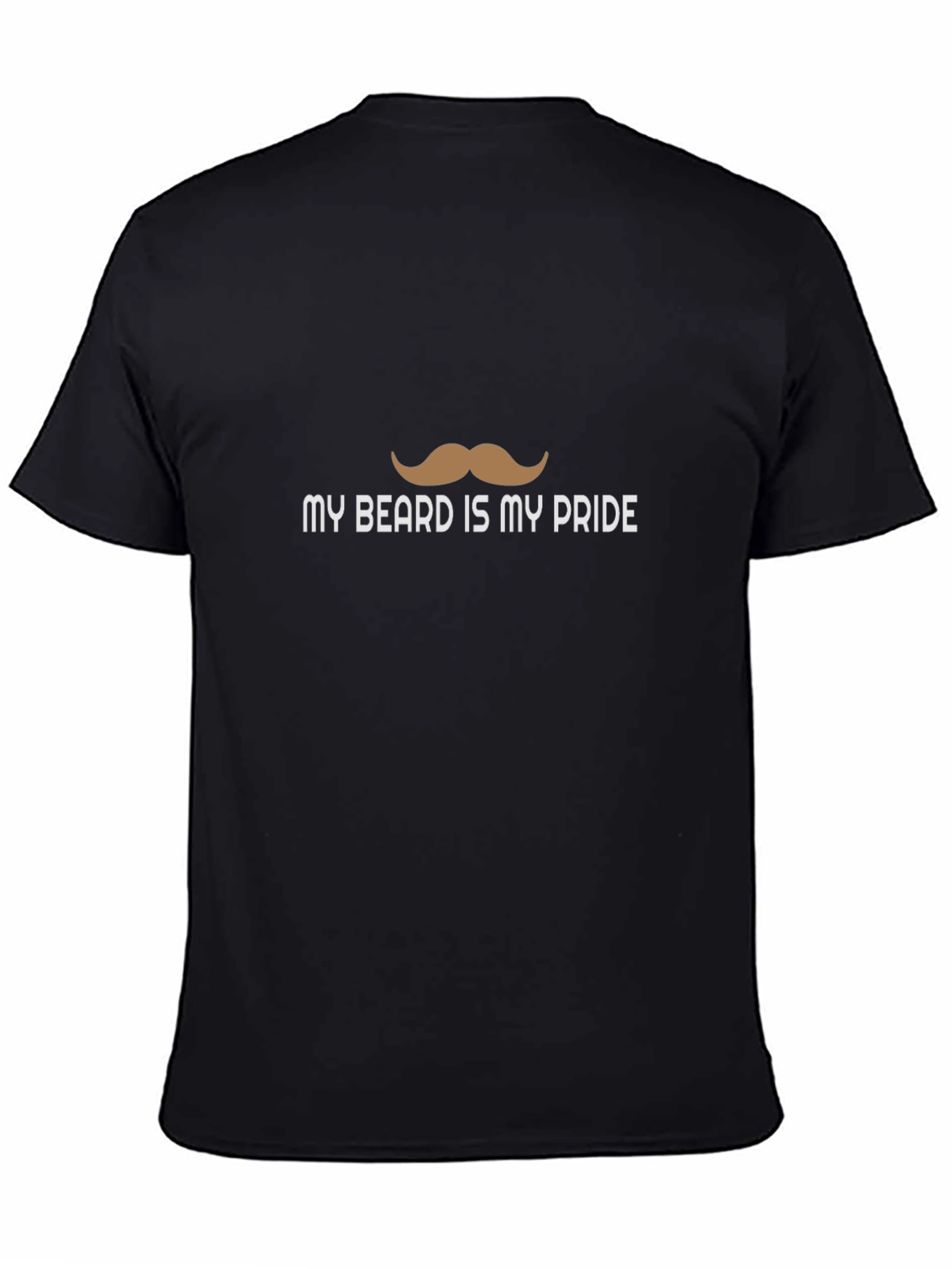 Mens My Beard Is My Pride Graphic Tee - Black