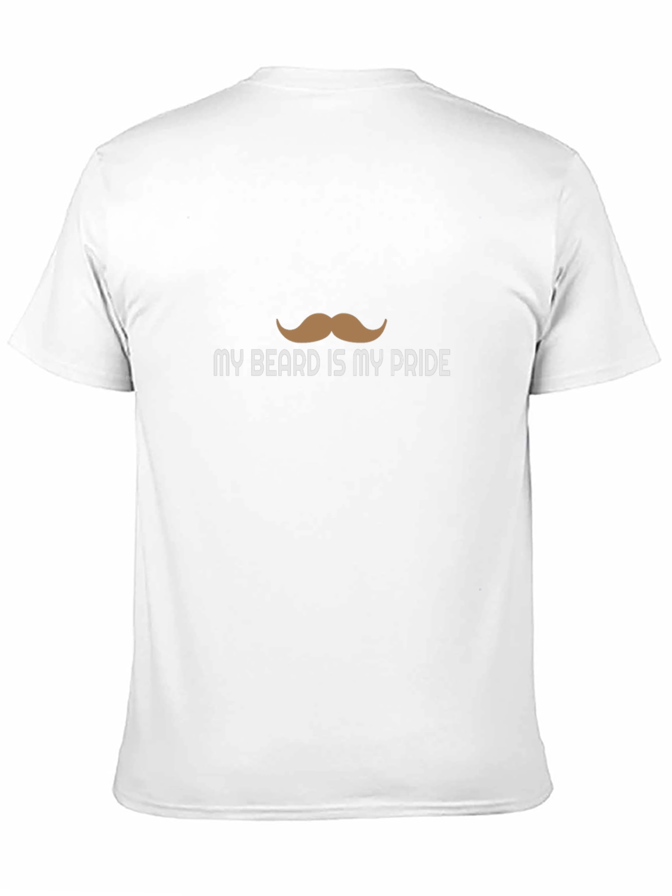 Mens My Beard Is My Pride Graphic Tee - Black