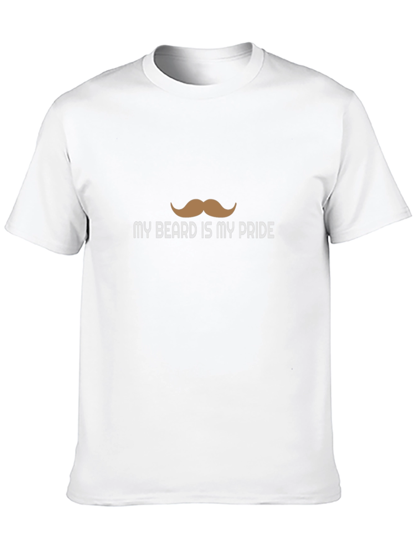 Mens My Beard Is My Pride Graphic Tee - Black
