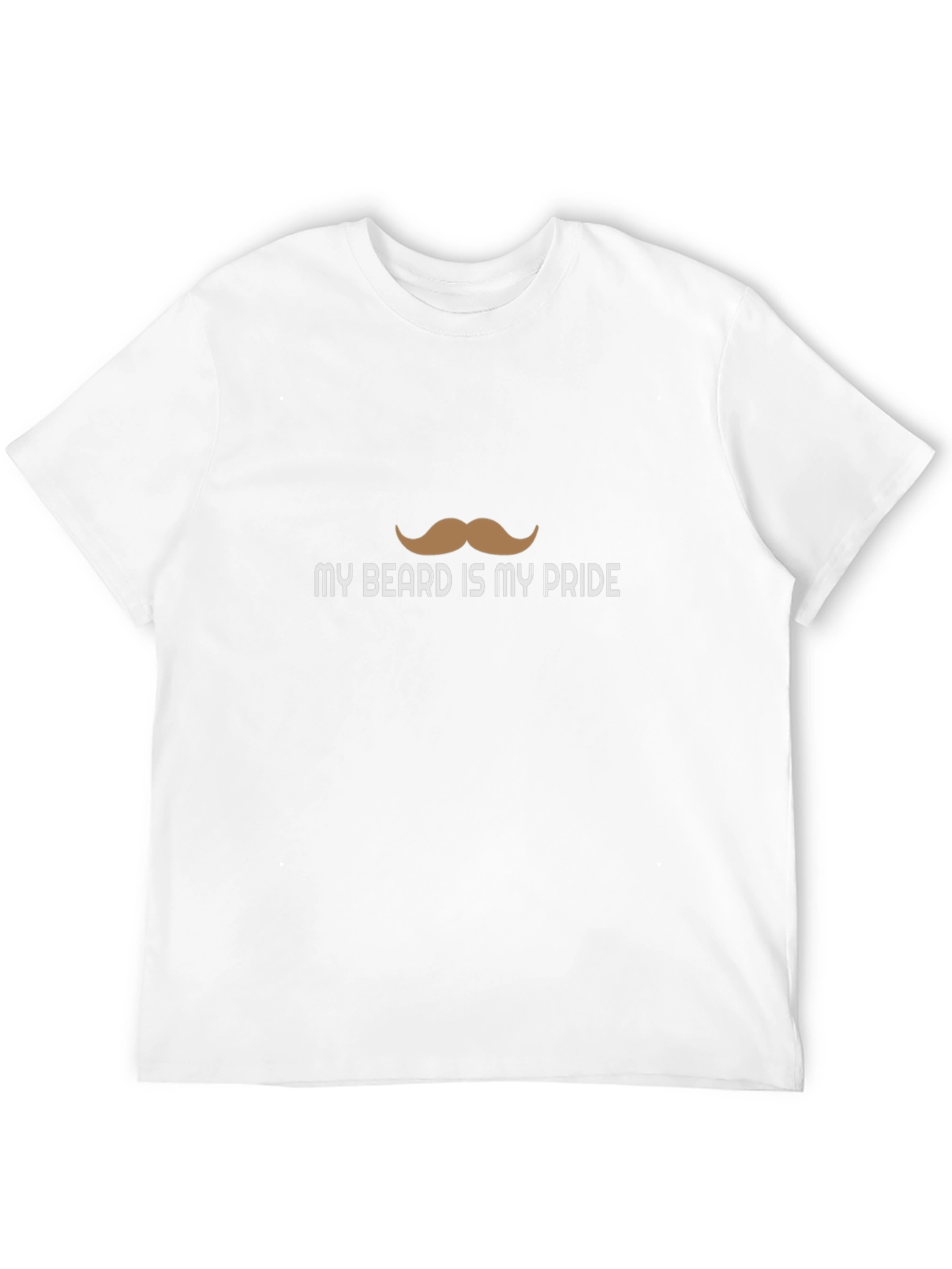 Mens My Beard Is My Pride Graphic Tee - Black