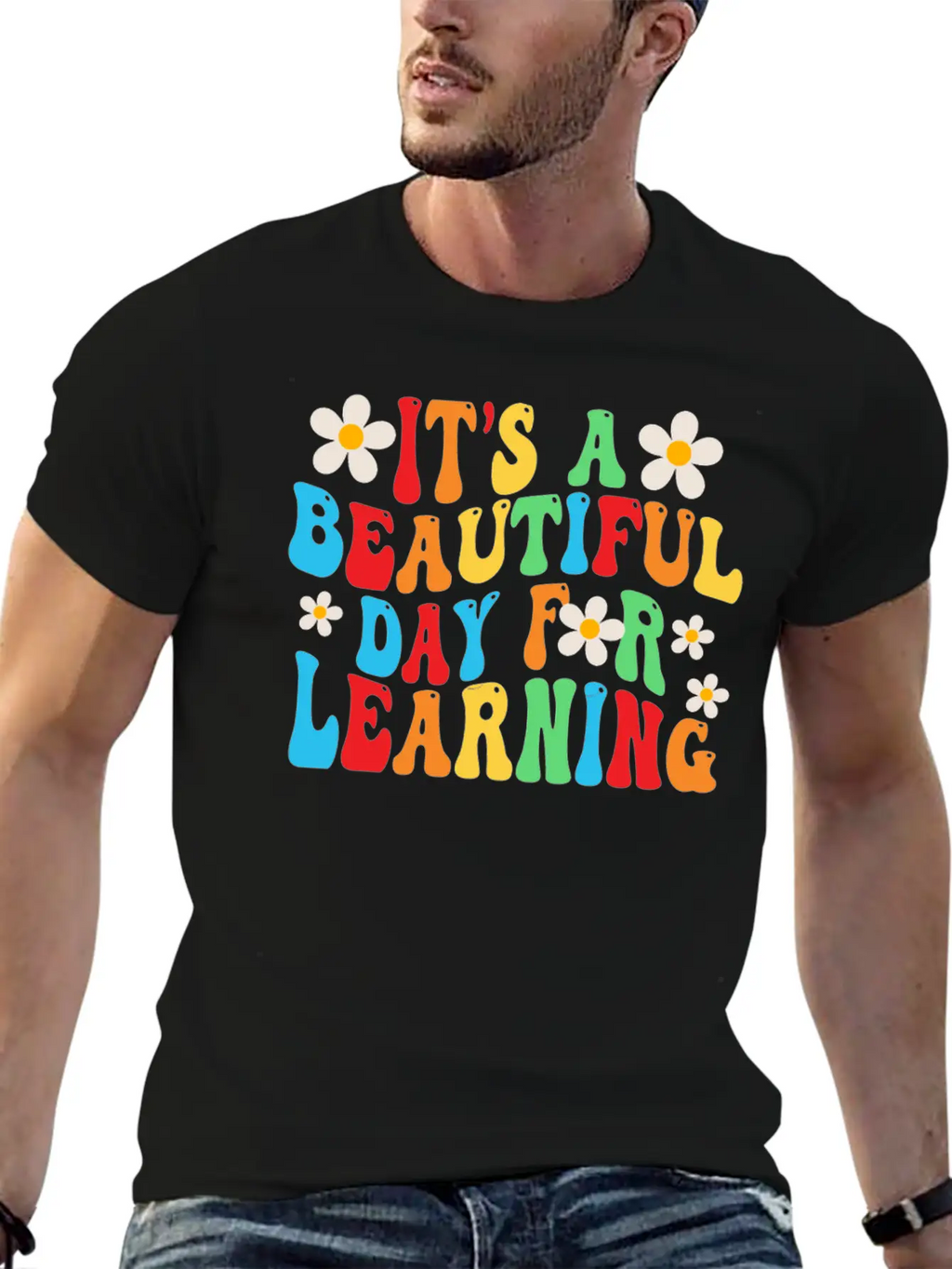 It's A Beautiful Day For Learning Unisex Casual T-Shirt – Clean Design For Daily Comfort