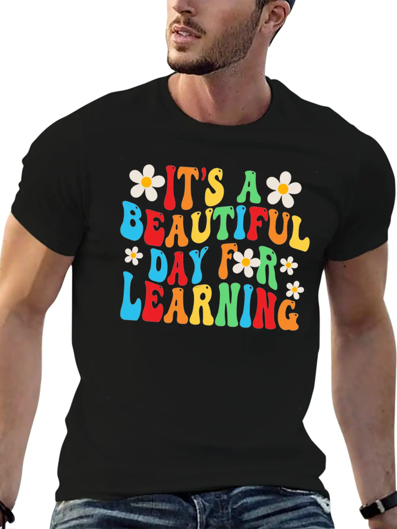 It's A Beautiful Day For Learning Unisex Casual T-Shirt – Clean Design For Daily Comfort