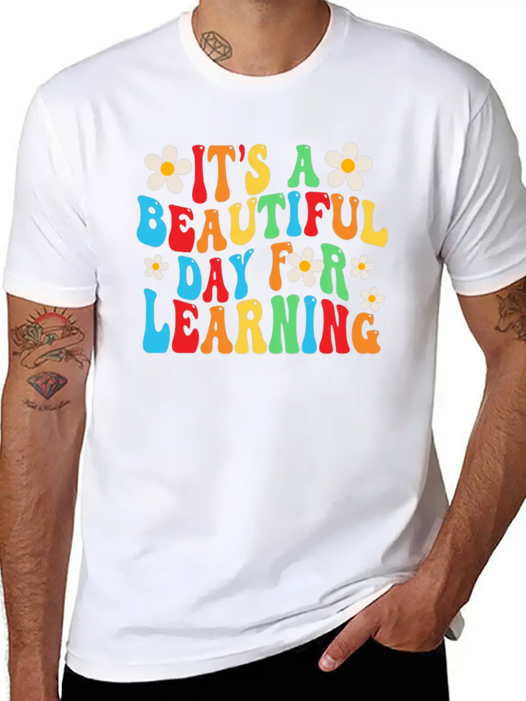 It's A Beautiful Day For Learning Unisex Casual T-Shirt – Clean Design For Daily Comfort
