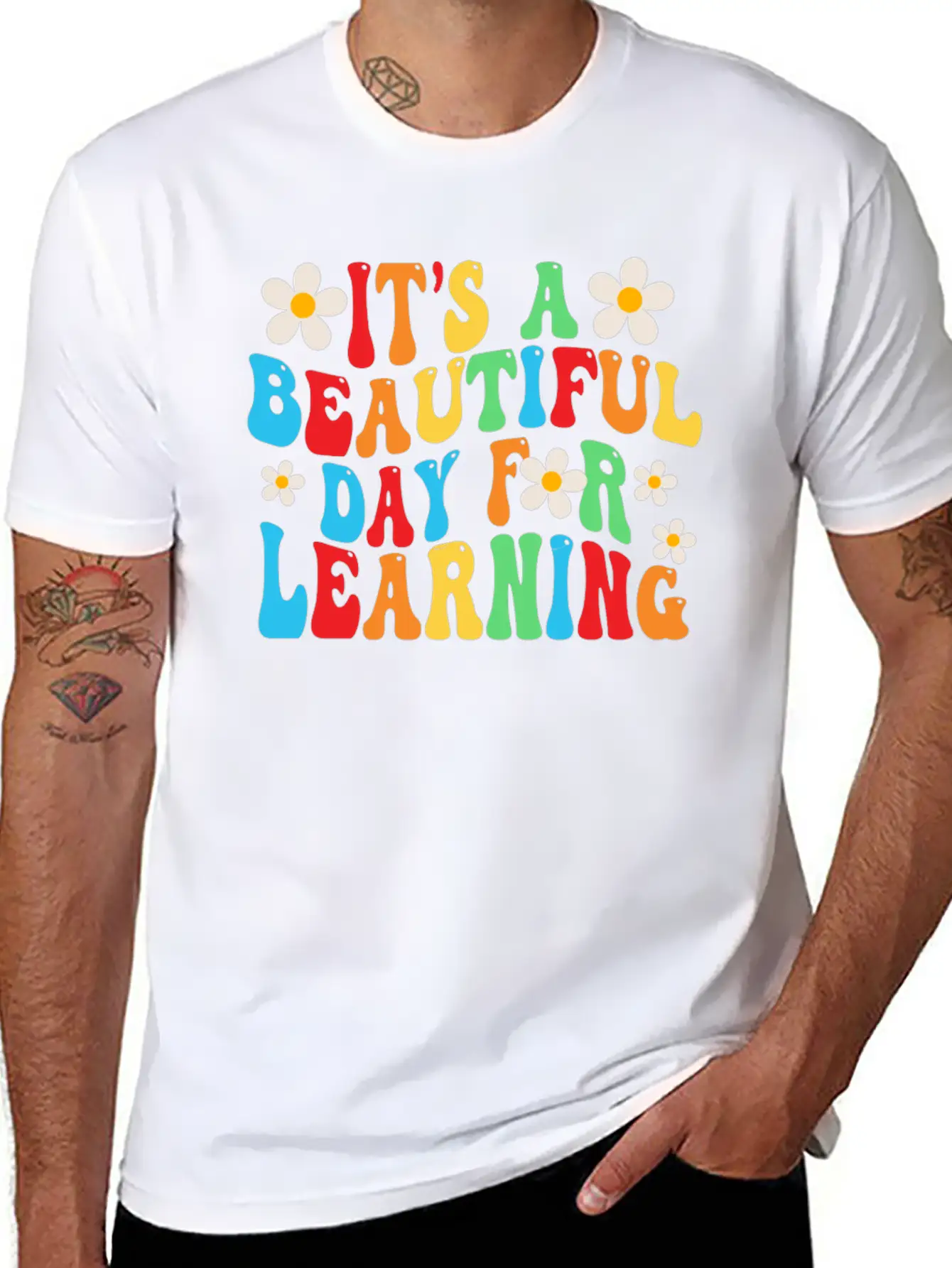 It's A Beautiful Day For Learning Unisex Casual T-Shirt – Clean Design For Daily Comfort