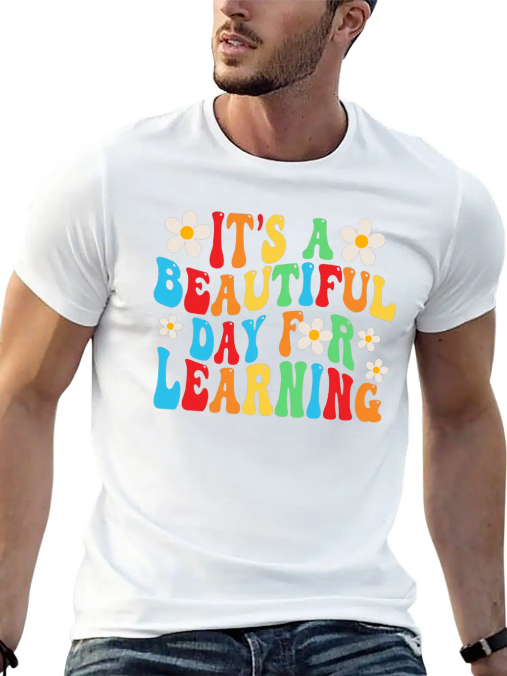 It's A Beautiful Day For Learning Unisex Casual T-Shirt – Clean Design For Daily Comfort