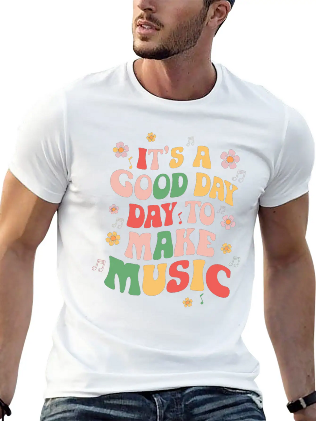 It's A Good Day To Make Music Unisex Casual T-Shirt – Clean Design For Daily Comfort