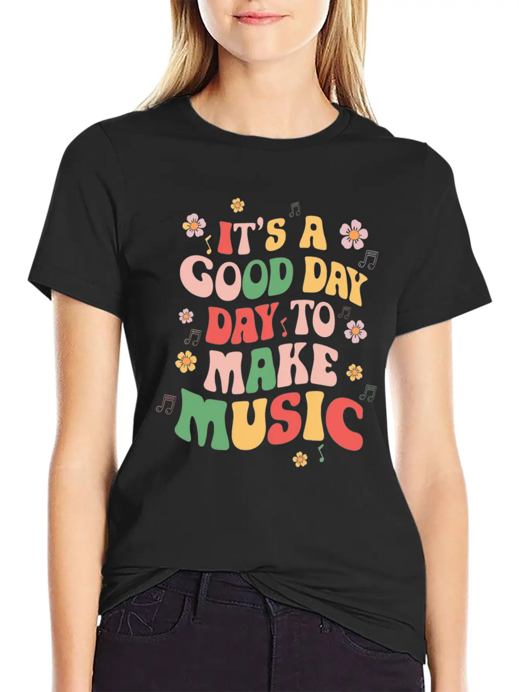 It's A Good Day To Make Music Unisex Casual T-Shirt – Clean Design For Daily Comfort