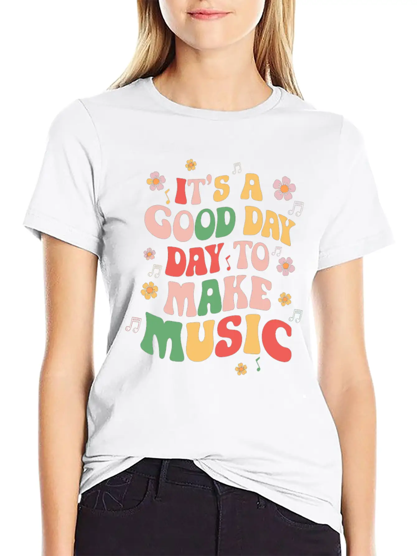 It's A Good Day To Make Music Unisex Casual T-Shirt – Clean Design For Daily Comfort