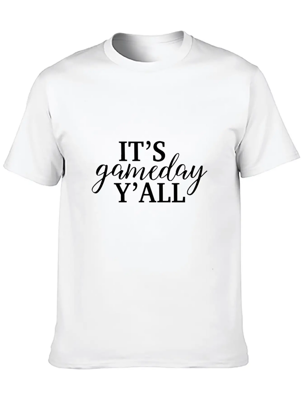 It's Game Day Y'all Football, Baseball, Basketball Unisex Short Sleeve Soft Cotton T-Shirt – Casual Everyday Wear