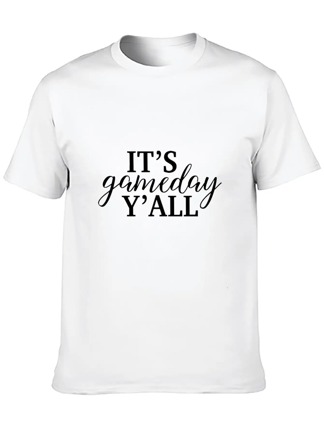 It's Game Day Y'all Football, Baseball, Basketball Unisex Short Sleeve Soft Cotton T-Shirt – Casual Everyday Wear