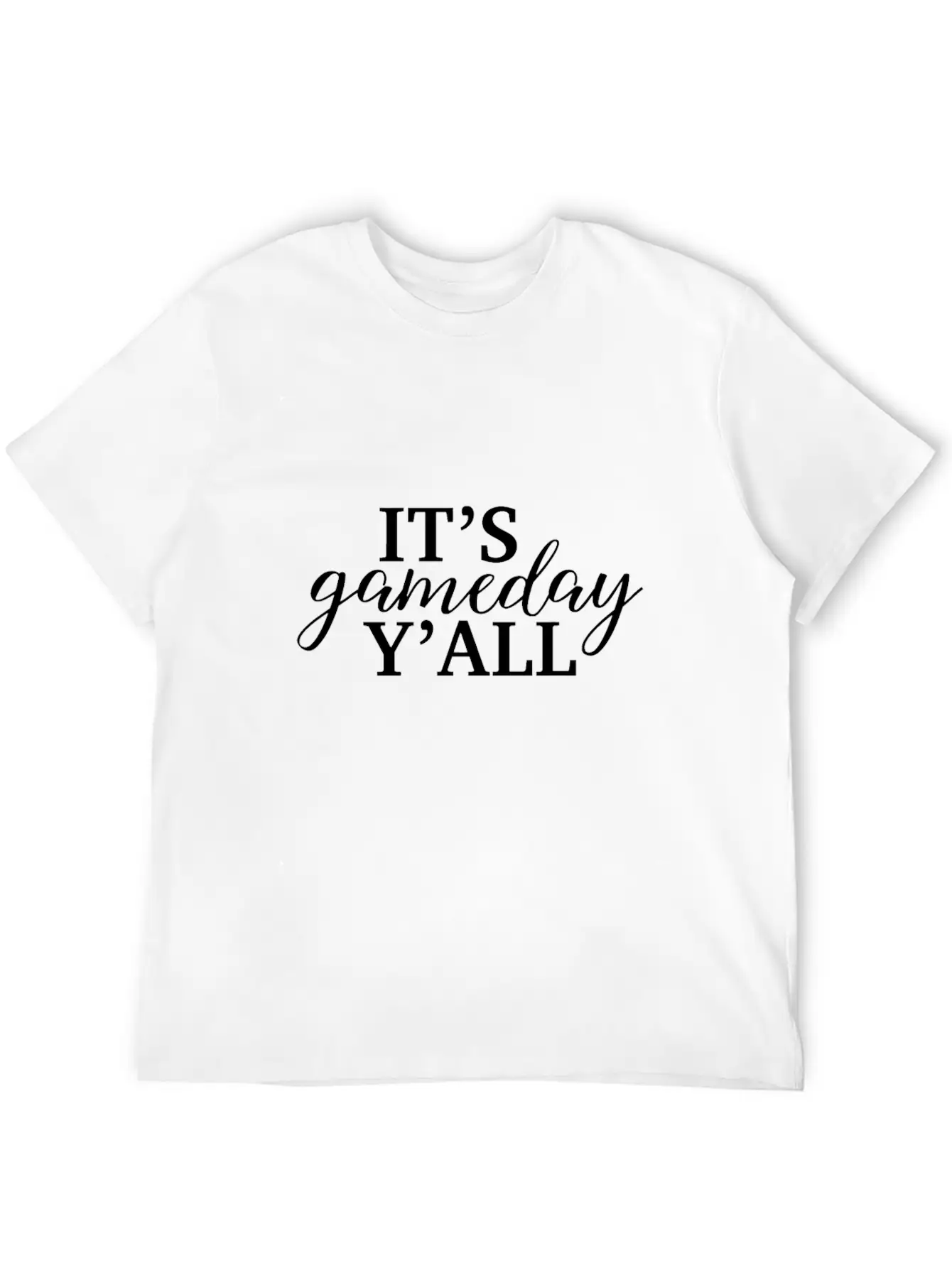 It's Game Day Y'all Football, Baseball, Basketball Unisex Short Sleeve Soft Cotton T-Shirt – Casual Everyday Wear