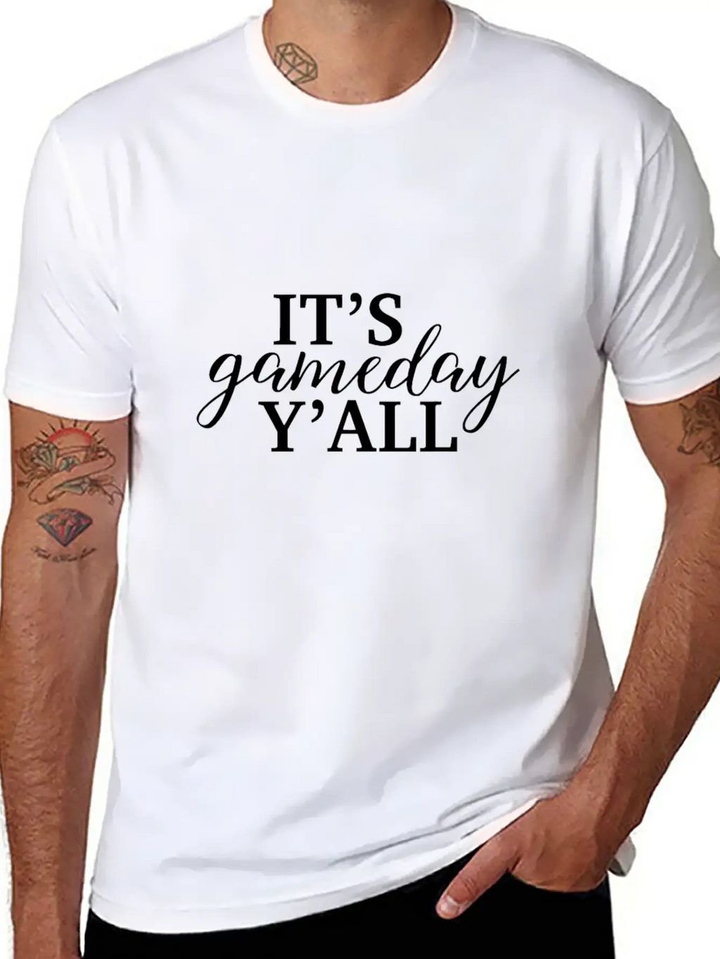 It's Game Day Y'all Football, Baseball, Basketball Unisex Short Sleeve Soft Cotton T-Shirt – Casual Everyday Wear
