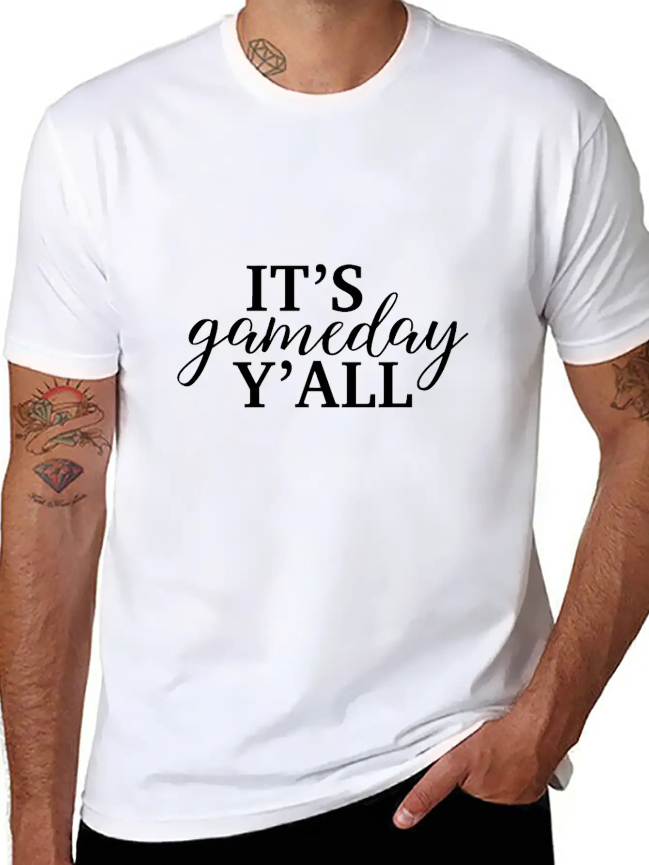 It's Game Day Y'all Football, Baseball, Basketball Unisex Short Sleeve Soft Cotton T-Shirt – Casual Everyday Wear