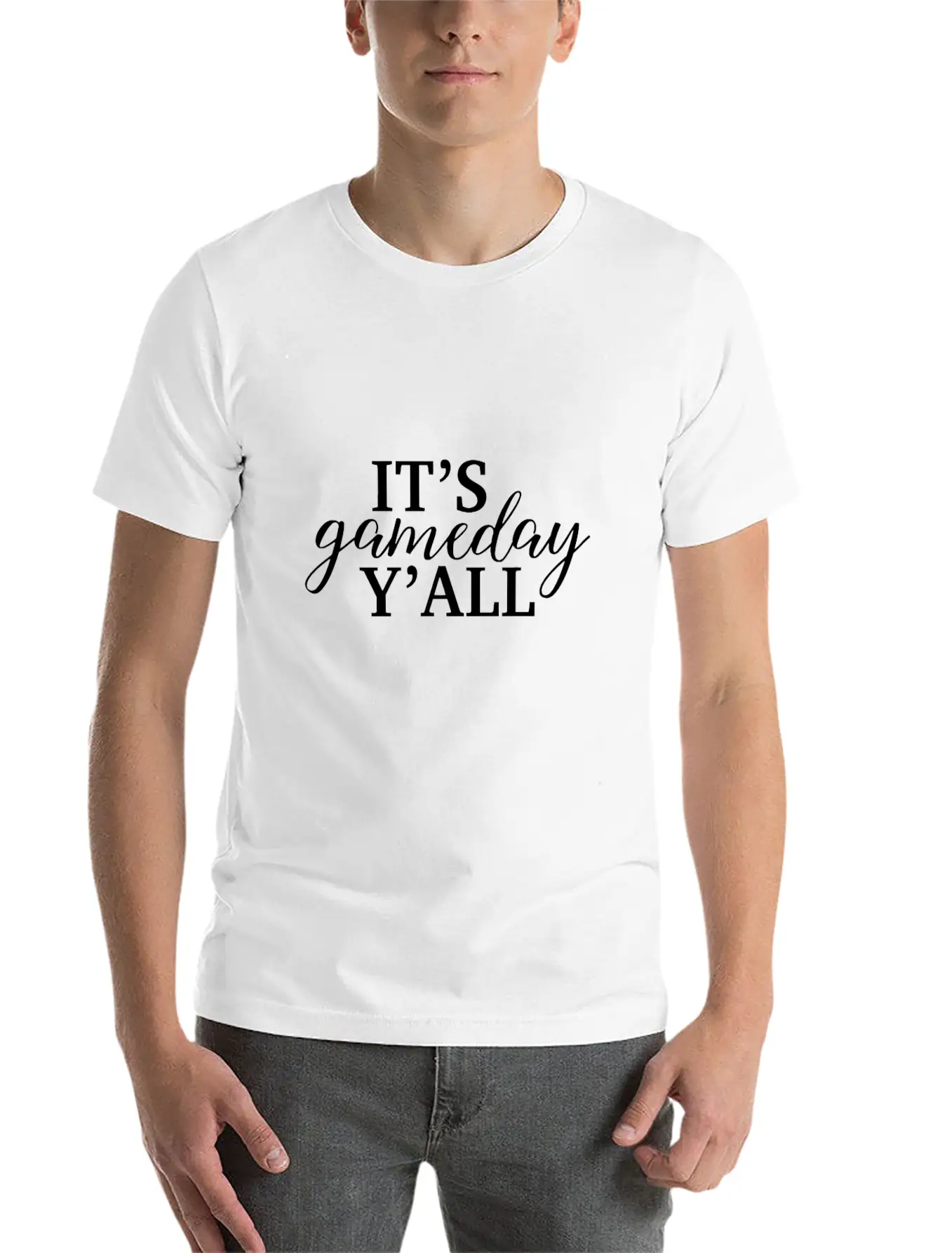 It's Game Day Y'all Football, Baseball, Basketball Unisex Short Sleeve Soft Cotton T-Shirt – Casual Everyday Wear