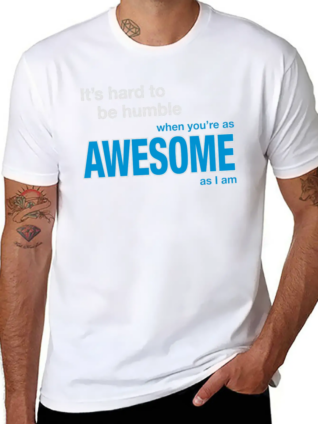 It's Hard To Be Humble... Stylish Everyday T-Shirt – Unisex Basic Cotton Tee