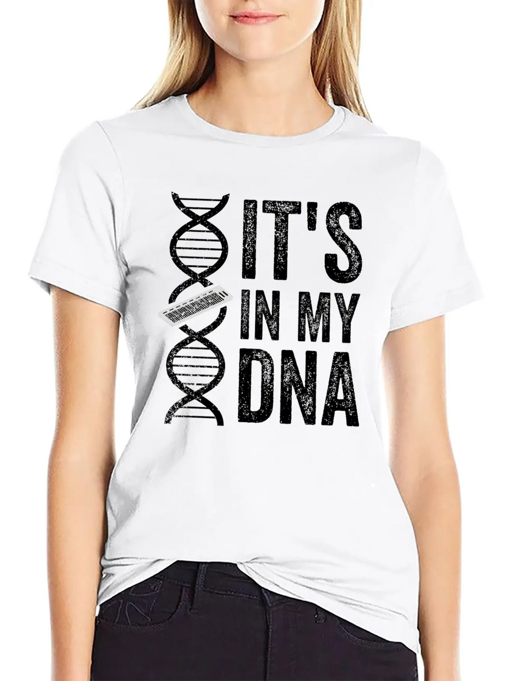 IT'S IN MY DNA KEYBOARD Classic Fit Graphic Tee For Daily Comfort – Unisex Cotton Shirt