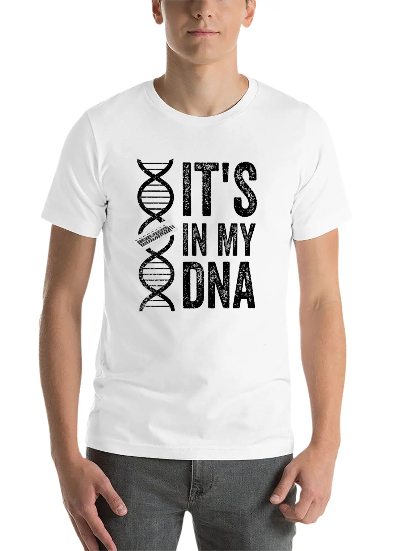 IT'S IN MY DNA KEYBOARD Classic Fit Graphic Tee For Daily Comfort – Unisex Cotton Shirt