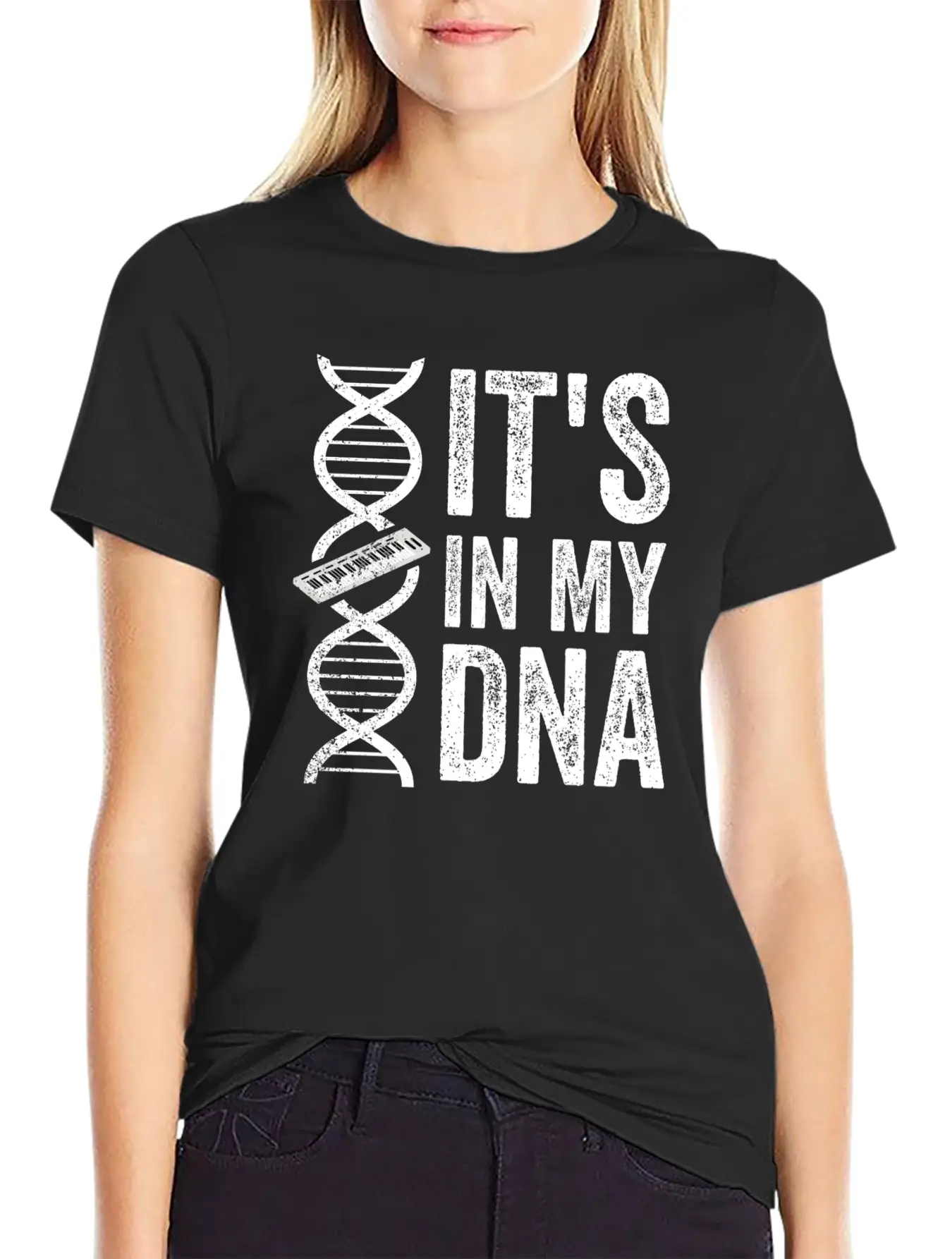 IT'S IN MY DNA KEYBOARD Classic Fit Graphic Tee For Daily Comfort – Unisex Cotton Shirt