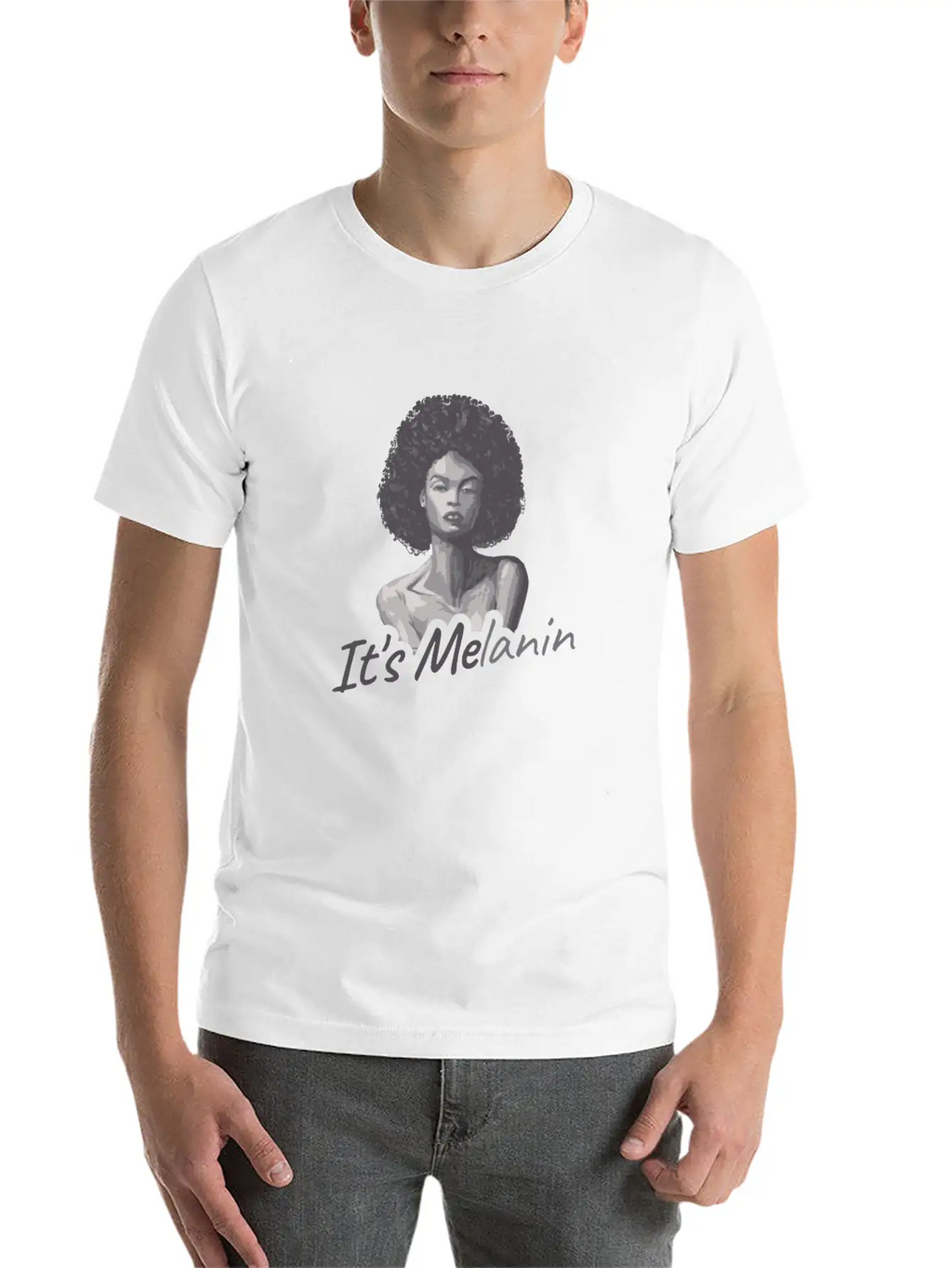 It's Melanin Gift Unisex Casual T-Shirt – Clean Design For Daily Comfort