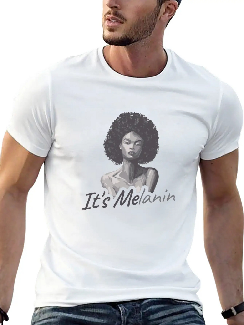 It's Melanin Gift Unisex Casual T-Shirt – Clean Design For Daily Comfort
