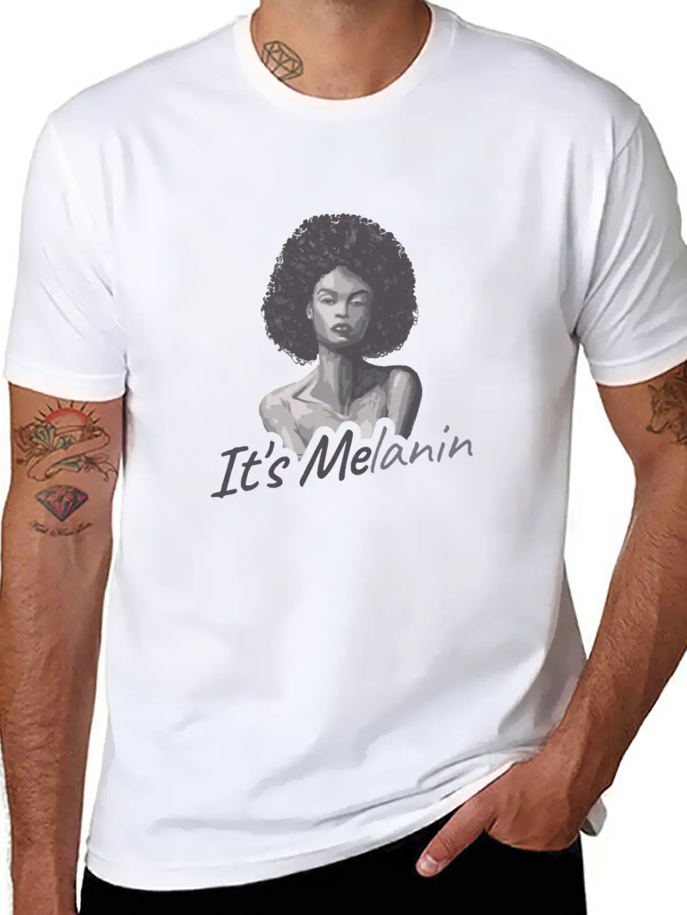 It's Melanin Gift Unisex Casual T-Shirt – Clean Design For Daily Comfort