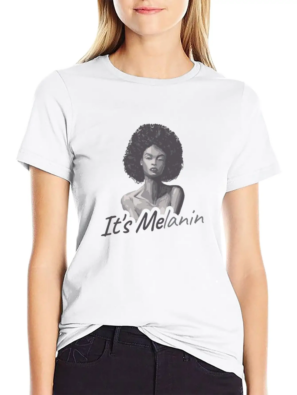 It's Melanin Gift Unisex Casual T-Shirt – Clean Design For Daily Comfort