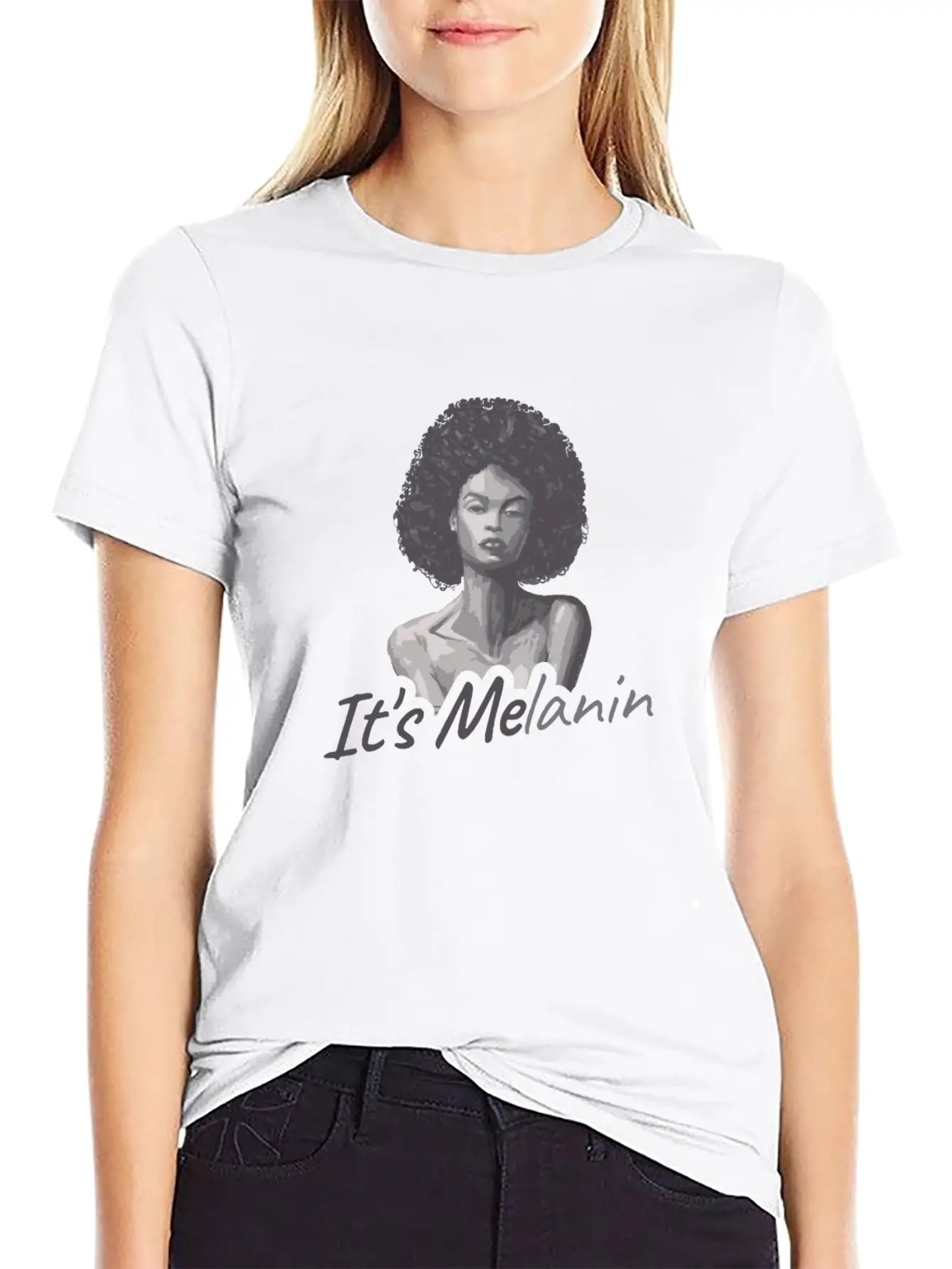 It's Melanin Gift Unisex Casual T-Shirt – Clean Design For Daily Comfort