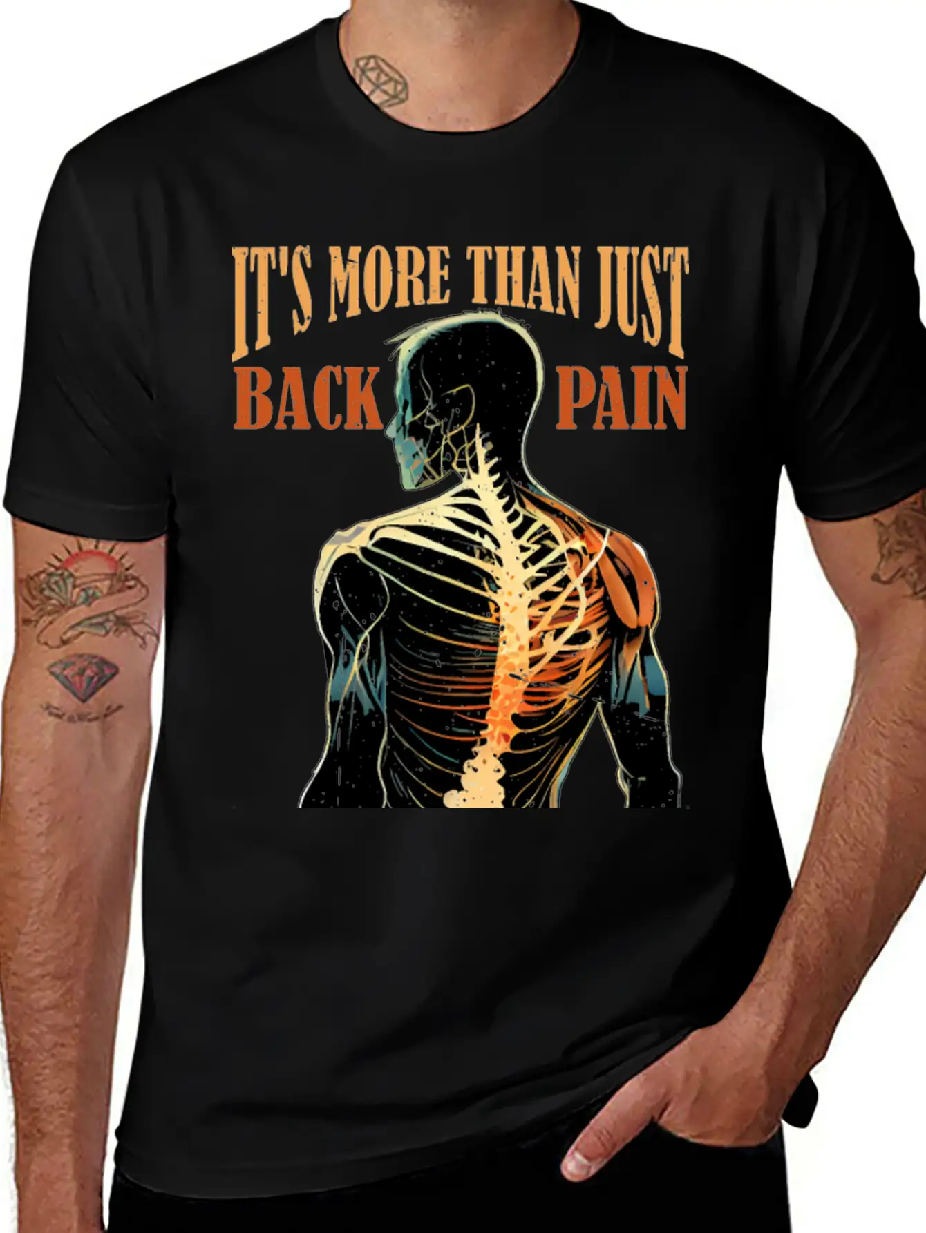 It's More Than Back Pain, Scoliosis Awareness 10 Casual Graphic T-Shirt – Simple And Comfortable Daily Wear
