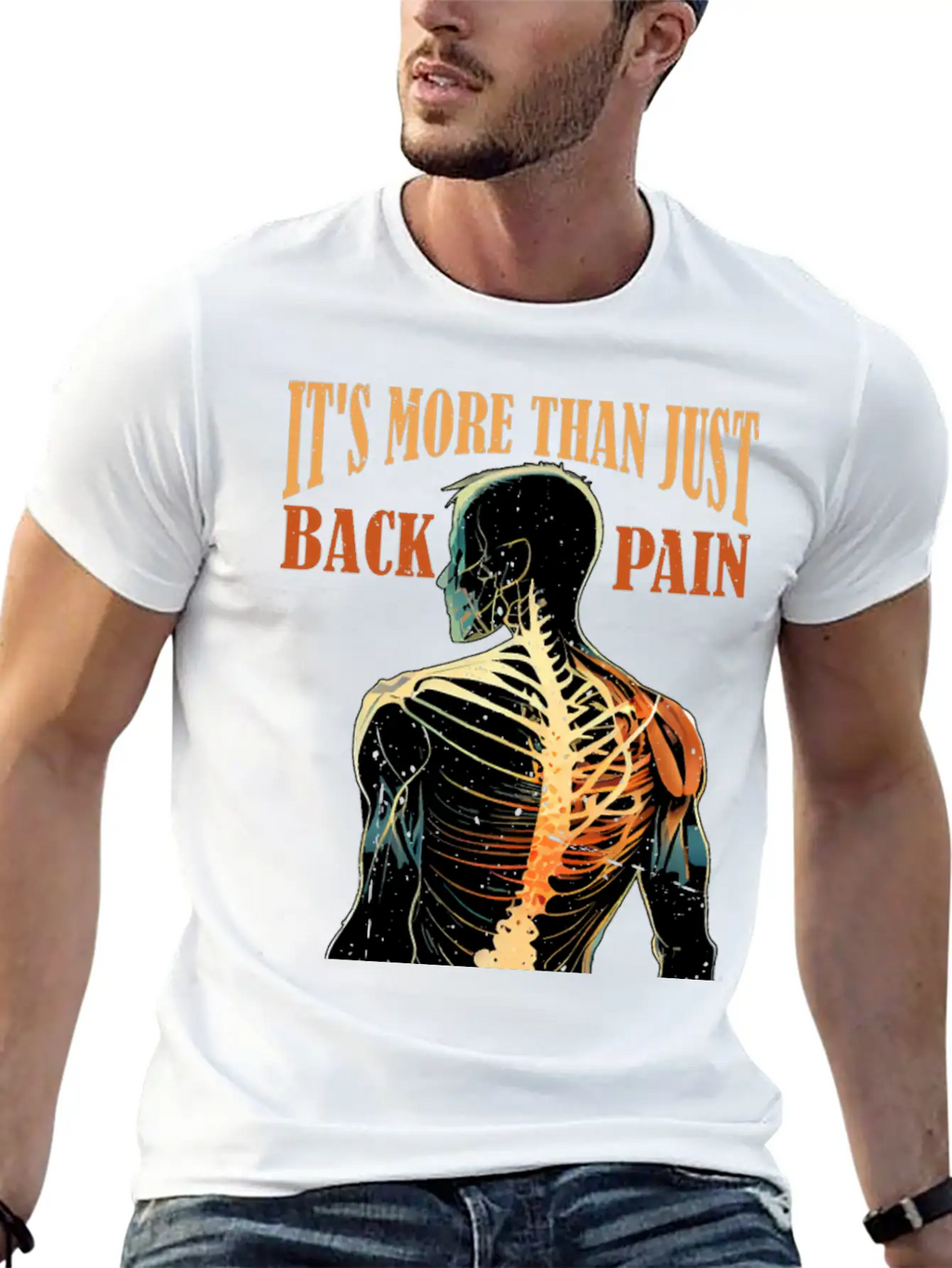 It's More Than Back Pain, Scoliosis Awareness 10 Casual Graphic T-Shirt – Simple And Comfortable Daily Wear