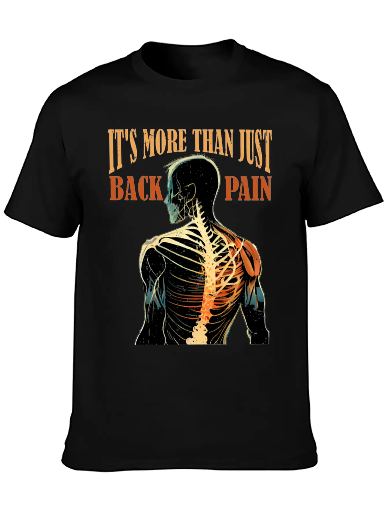 It's More Than Back Pain, Scoliosis Awareness 10 Casual Graphic T-Shirt – Simple And Comfortable Daily Wear