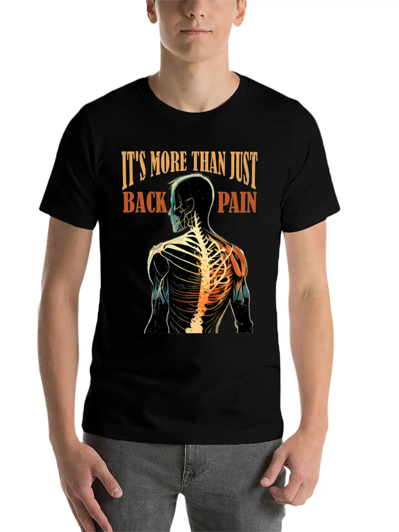 It's More Than Back Pain, Scoliosis Awareness 10 Casual Graphic T-Shirt – Simple And Comfortable Daily Wear
