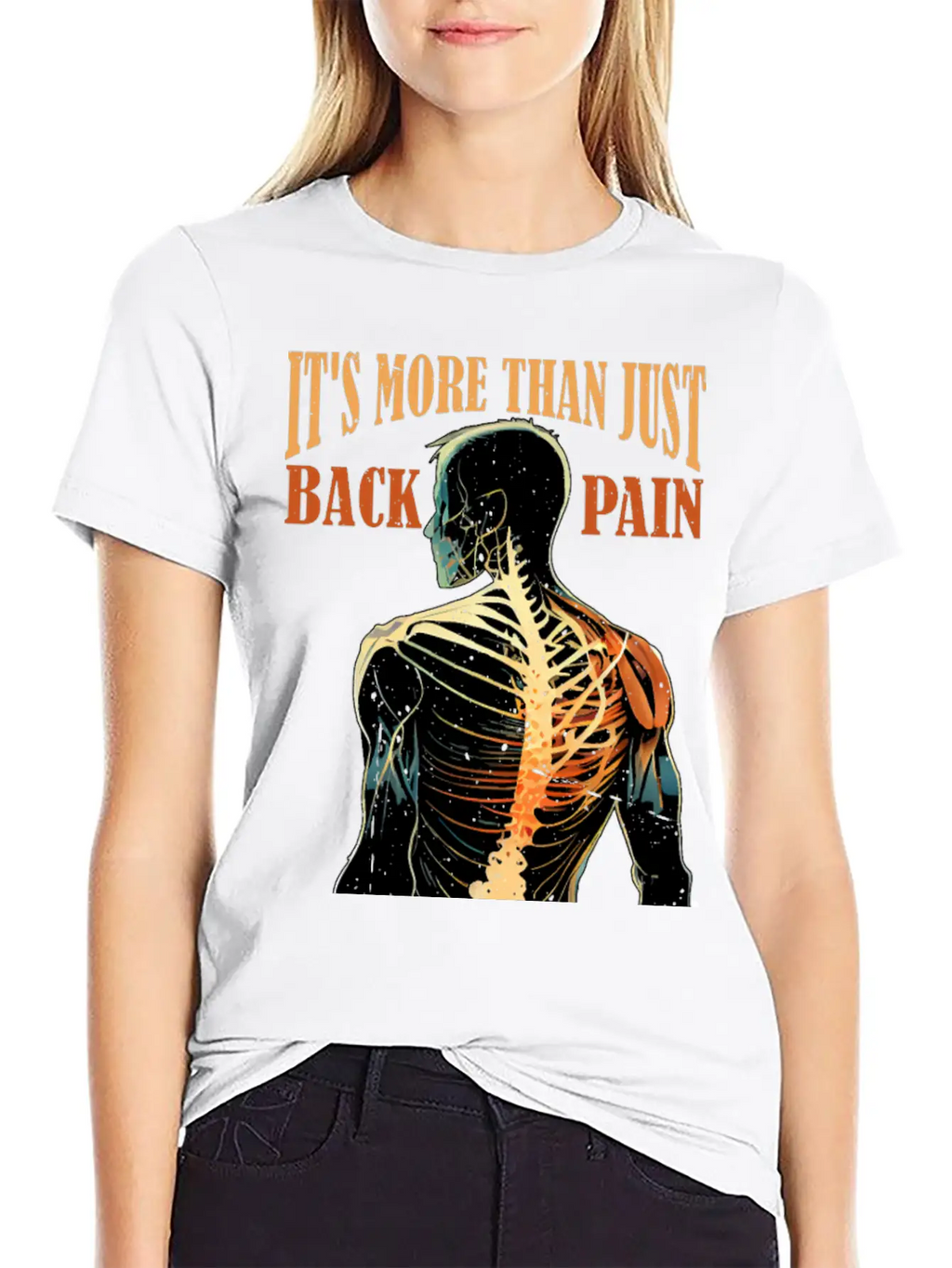 It's More Than Back Pain, Scoliosis Awareness 10 Casual Graphic T-Shirt – Simple And Comfortable Daily Wear
