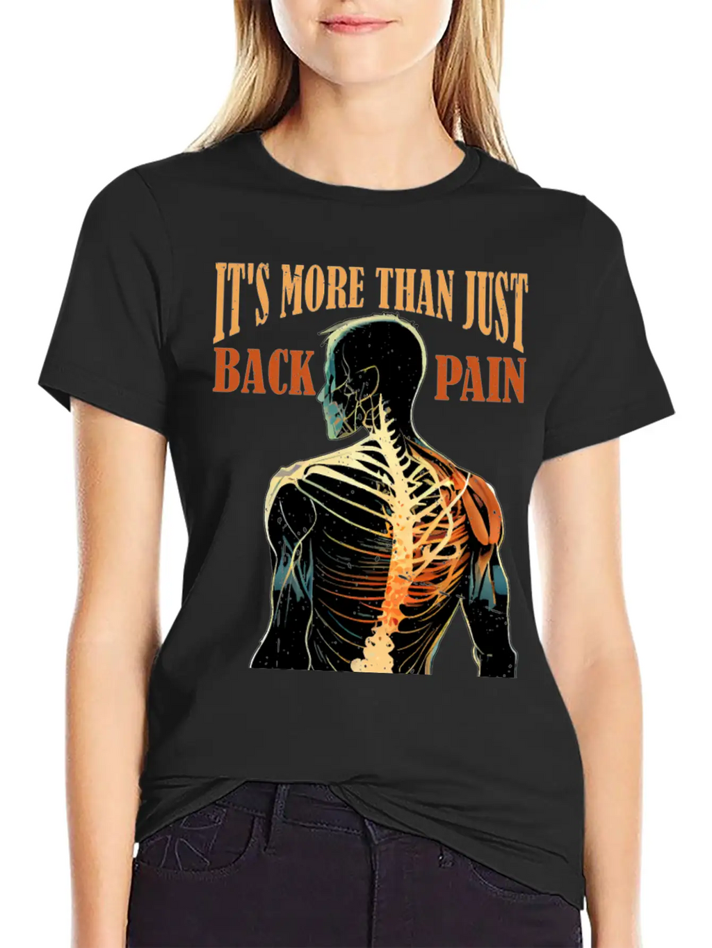 It's More Than Back Pain, Scoliosis Awareness 10 Casual Graphic T-Shirt – Simple And Comfortable Daily Wear