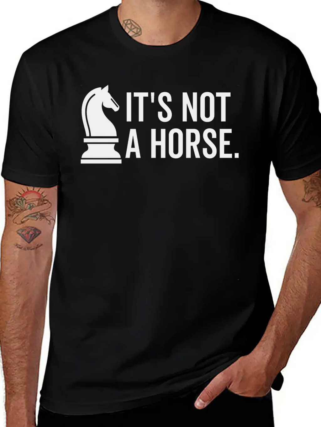 It's Not A Horse Unisex Short Sleeve Soft Cotton T-Shirt – Casual Everyday Wear