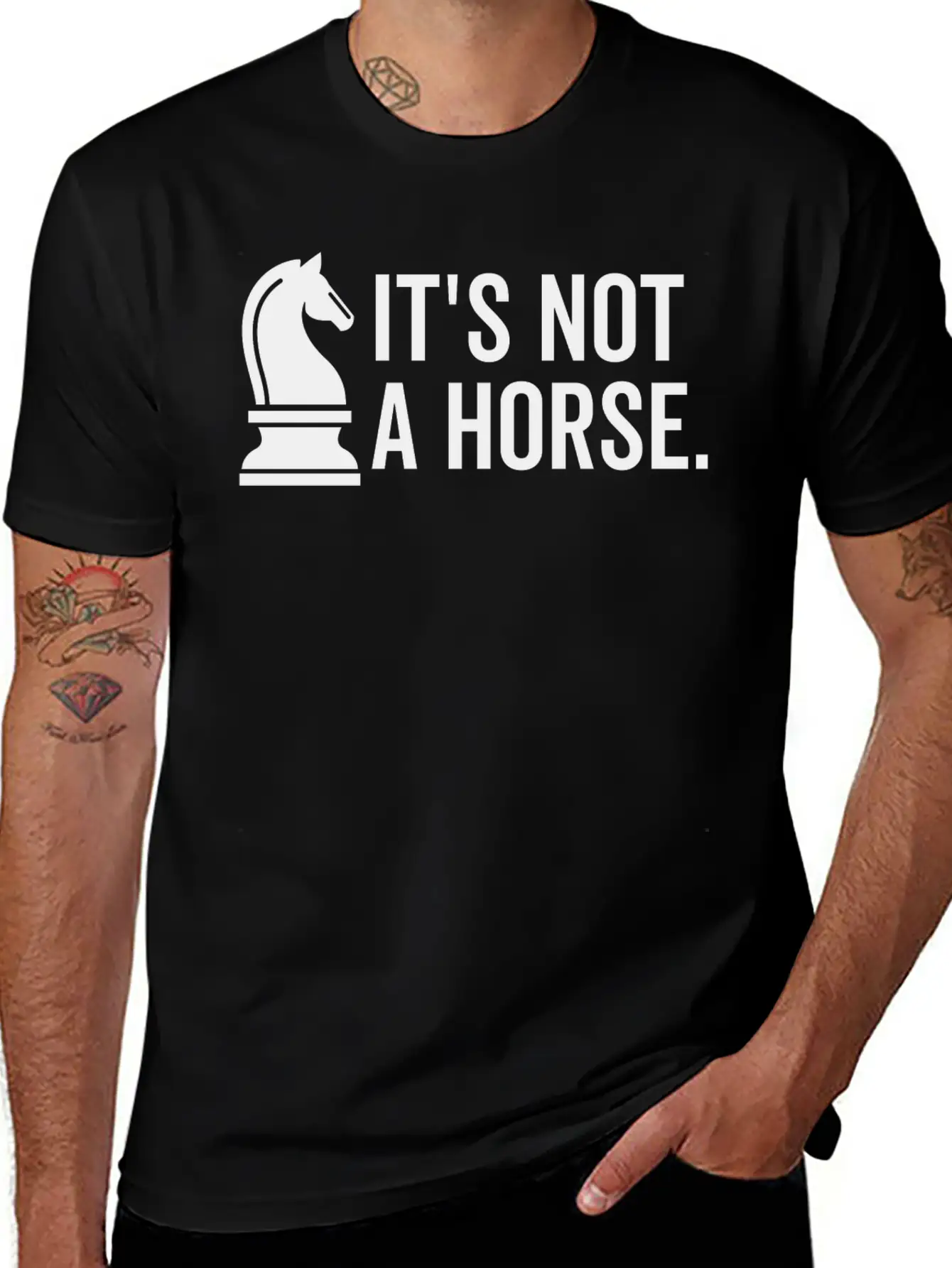It's Not A Horse Unisex Short Sleeve Soft Cotton T-Shirt – Casual Everyday Wear