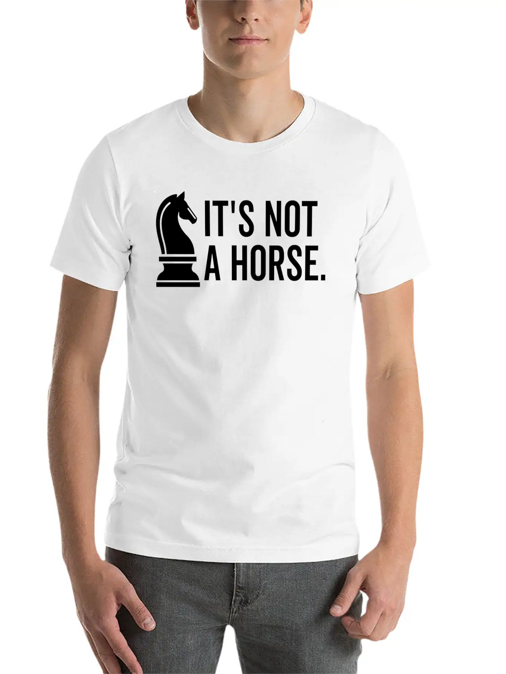 It's Not A Horse Unisex Short Sleeve Soft Cotton T-Shirt – Casual Everyday Wear