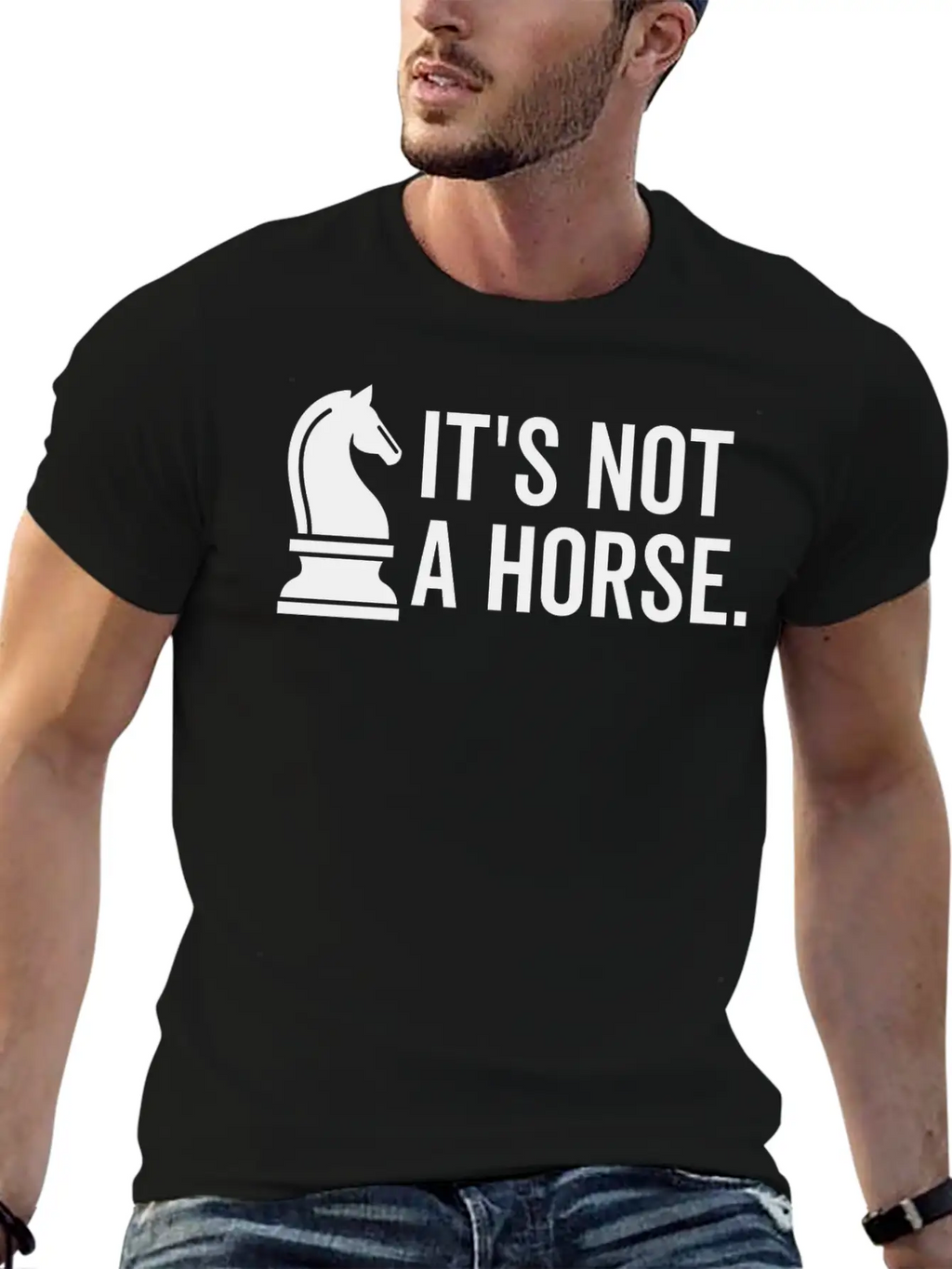 It's Not A Horse Unisex Short Sleeve Soft Cotton T-Shirt – Casual Everyday Wear