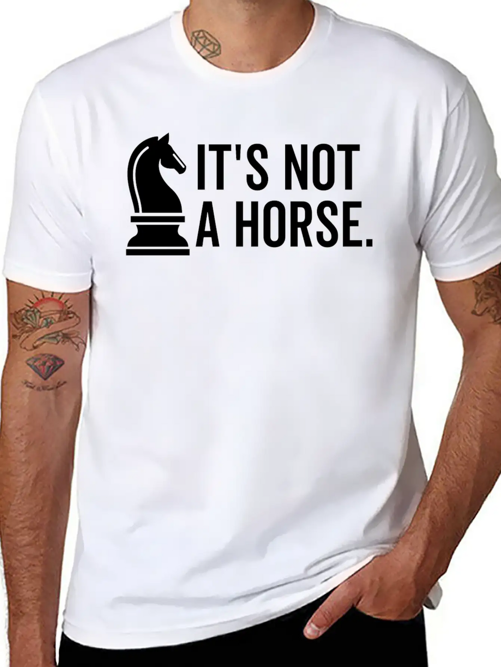 It's Not A Horse Unisex Short Sleeve Soft Cotton T-Shirt – Casual Everyday Wear