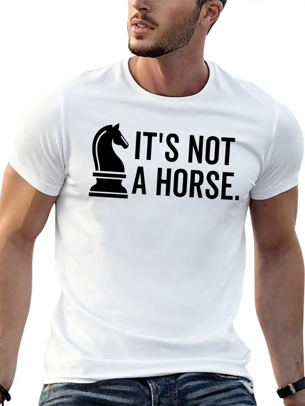 It's Not A Horse Unisex Short Sleeve Soft Cotton T-Shirt – Casual Everyday Wear