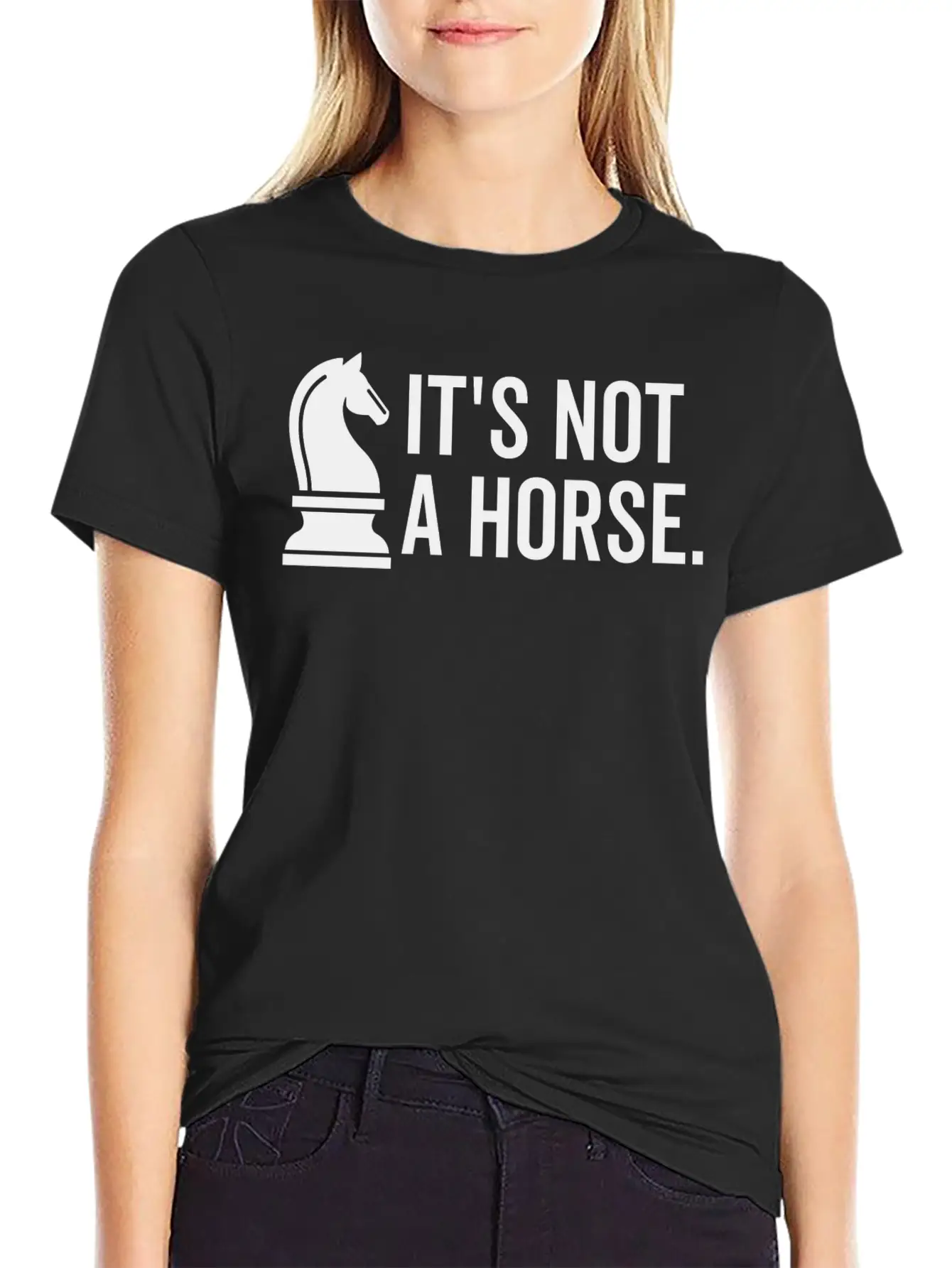 It's Not A Horse Unisex Short Sleeve Soft Cotton T-Shirt – Casual Everyday Wear
