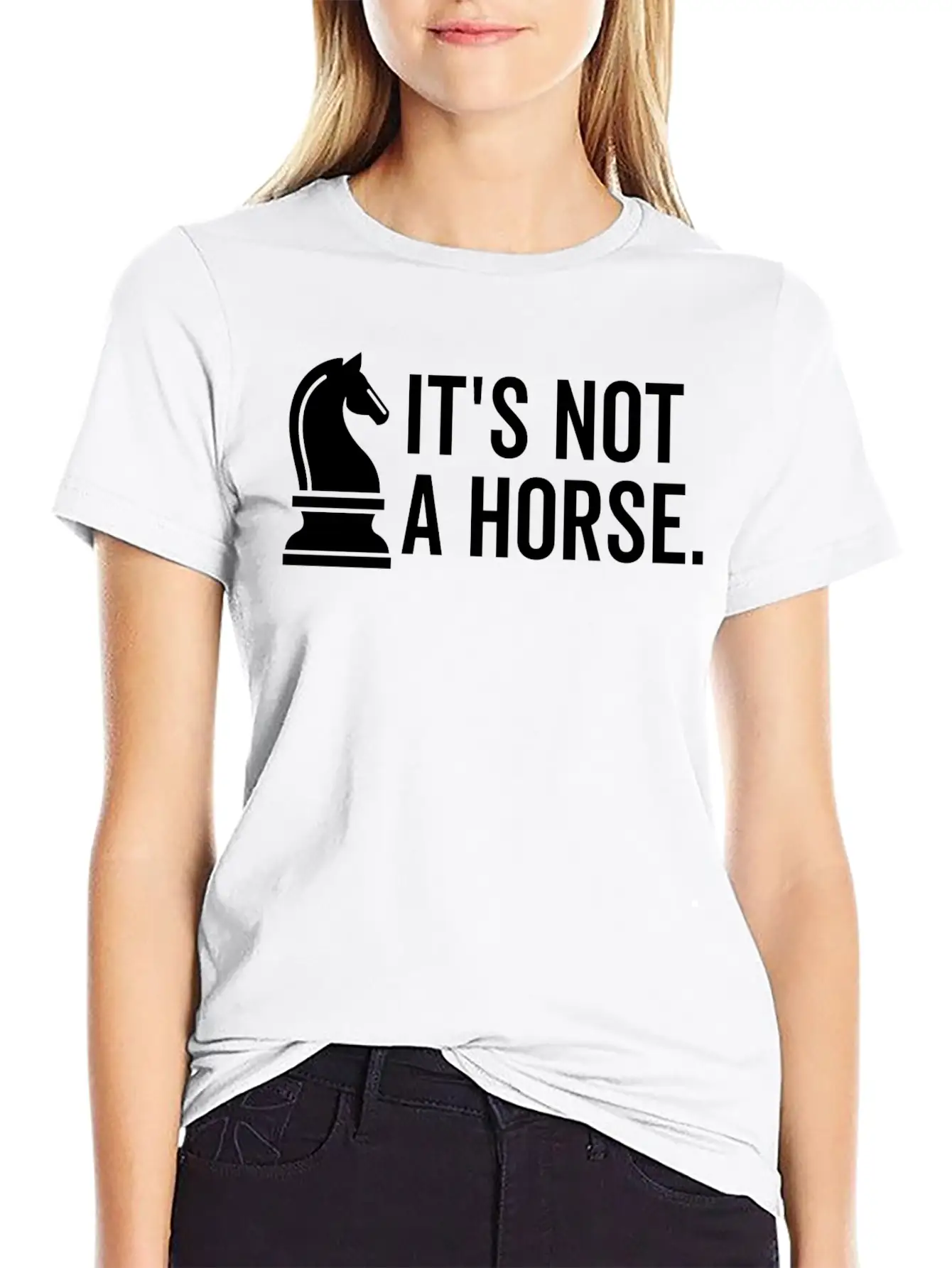It's Not A Horse Unisex Short Sleeve Soft Cotton T-Shirt – Casual Everyday Wear