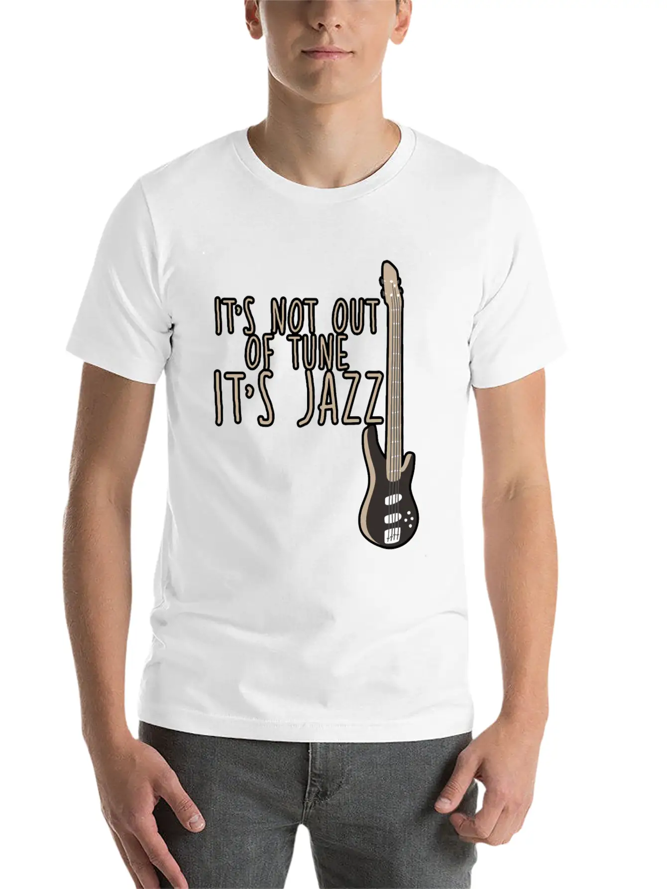 It's Not Out Of Tune, It's Jazz 2 Casual Graphic T-Shirt – Simple And Comfortable Daily Wear