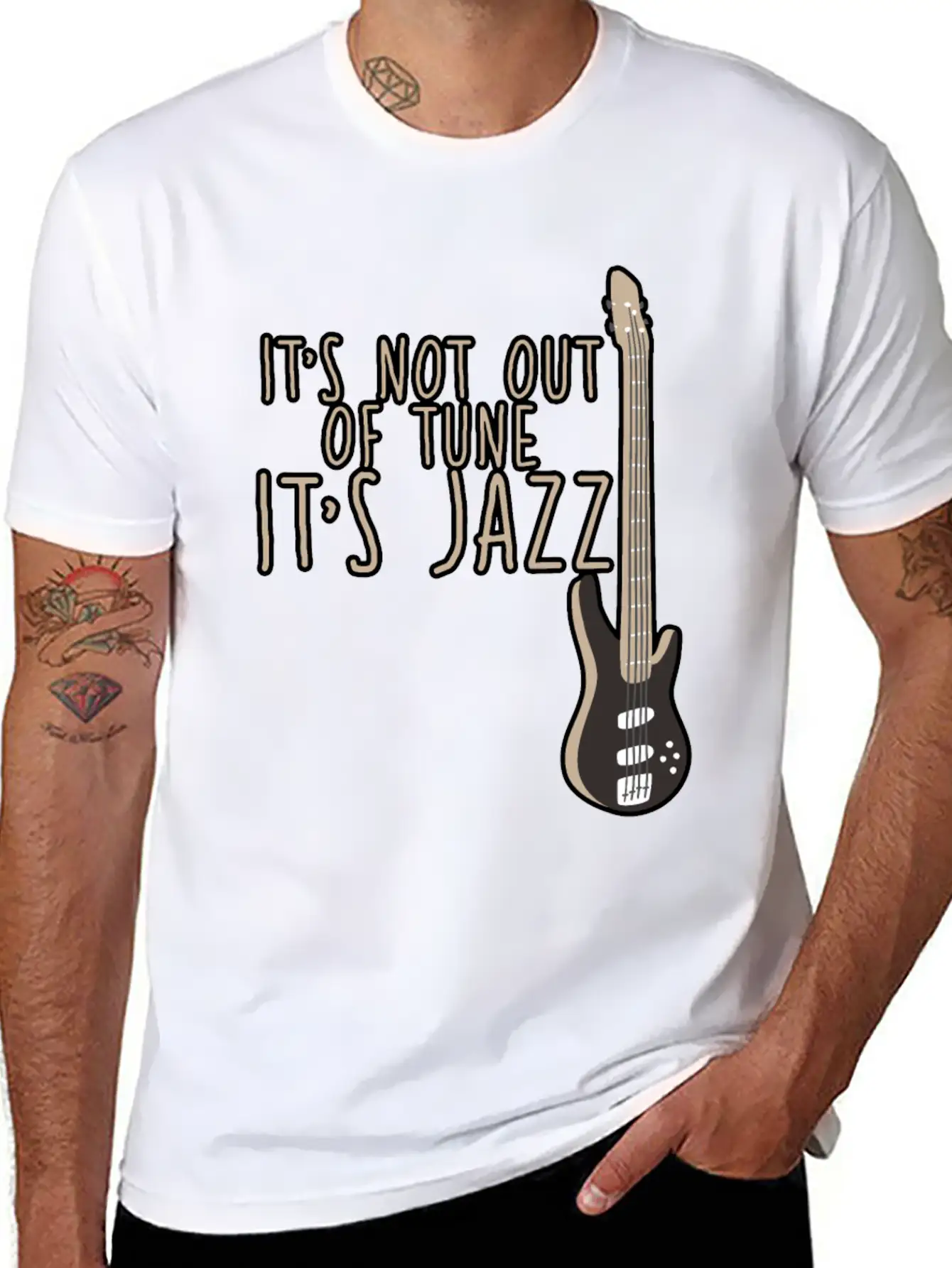 It's Not Out Of Tune, It's Jazz 2 Casual Graphic T-Shirt – Simple And Comfortable Daily Wear