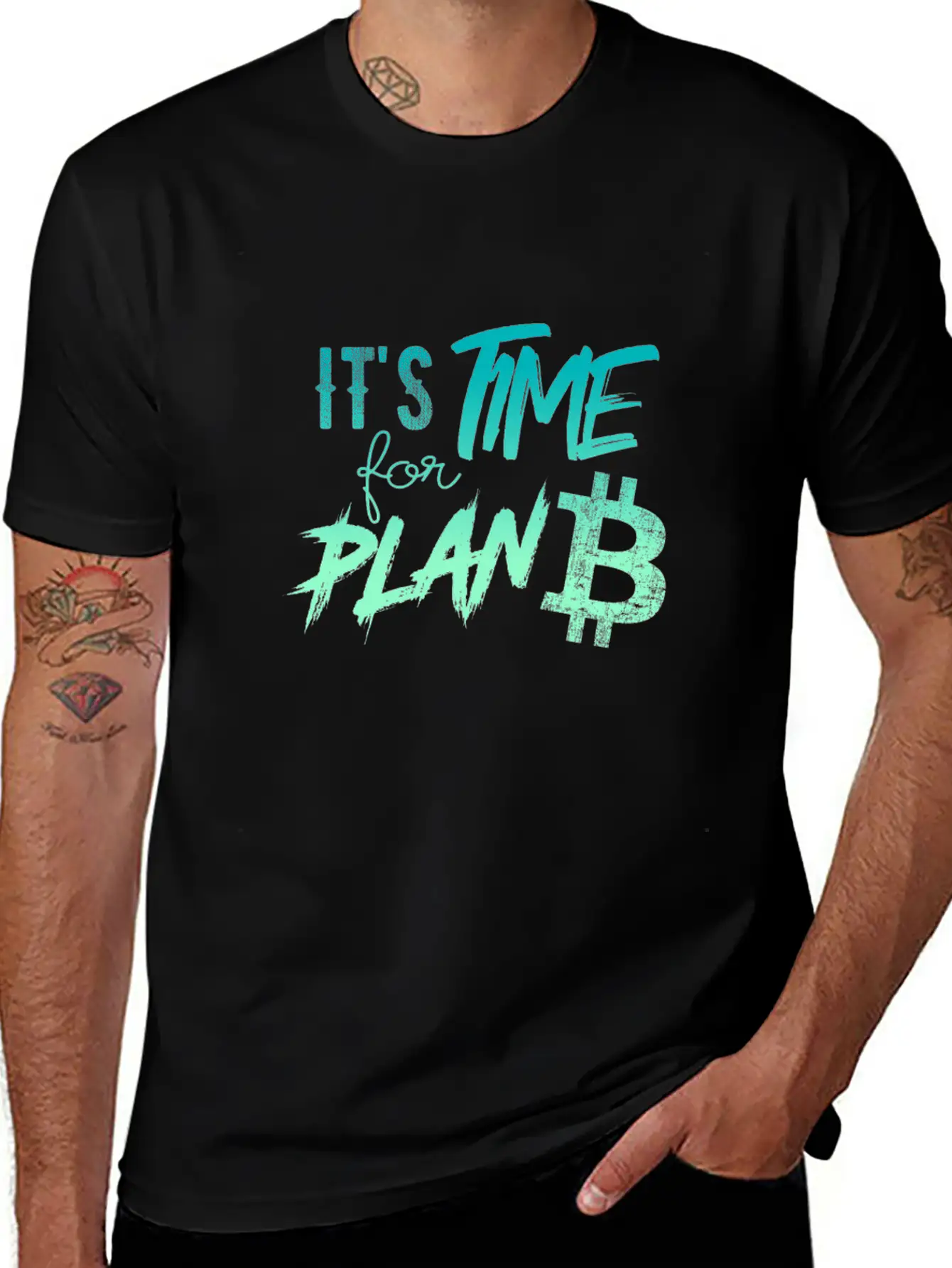 It's Time For Plan B - Bitcoin, Cryptos, Hodlers Unisex Casual T-Shirt – Clean Design For Daily Comfort