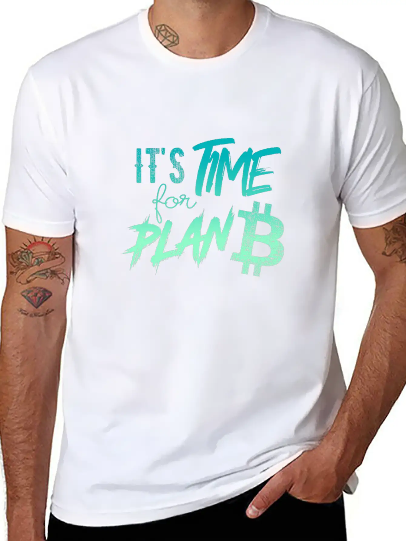 It's Time For Plan B - Bitcoin, Cryptos, Hodlers Unisex Casual T-Shirt – Clean Design For Daily Comfort