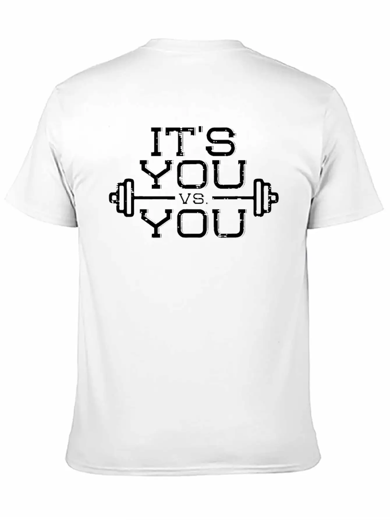 Its Vs You Workout Gym Workout Motivation Fitness Stylish Everyday T-Shirt – Unisex Basic Cotton Tee